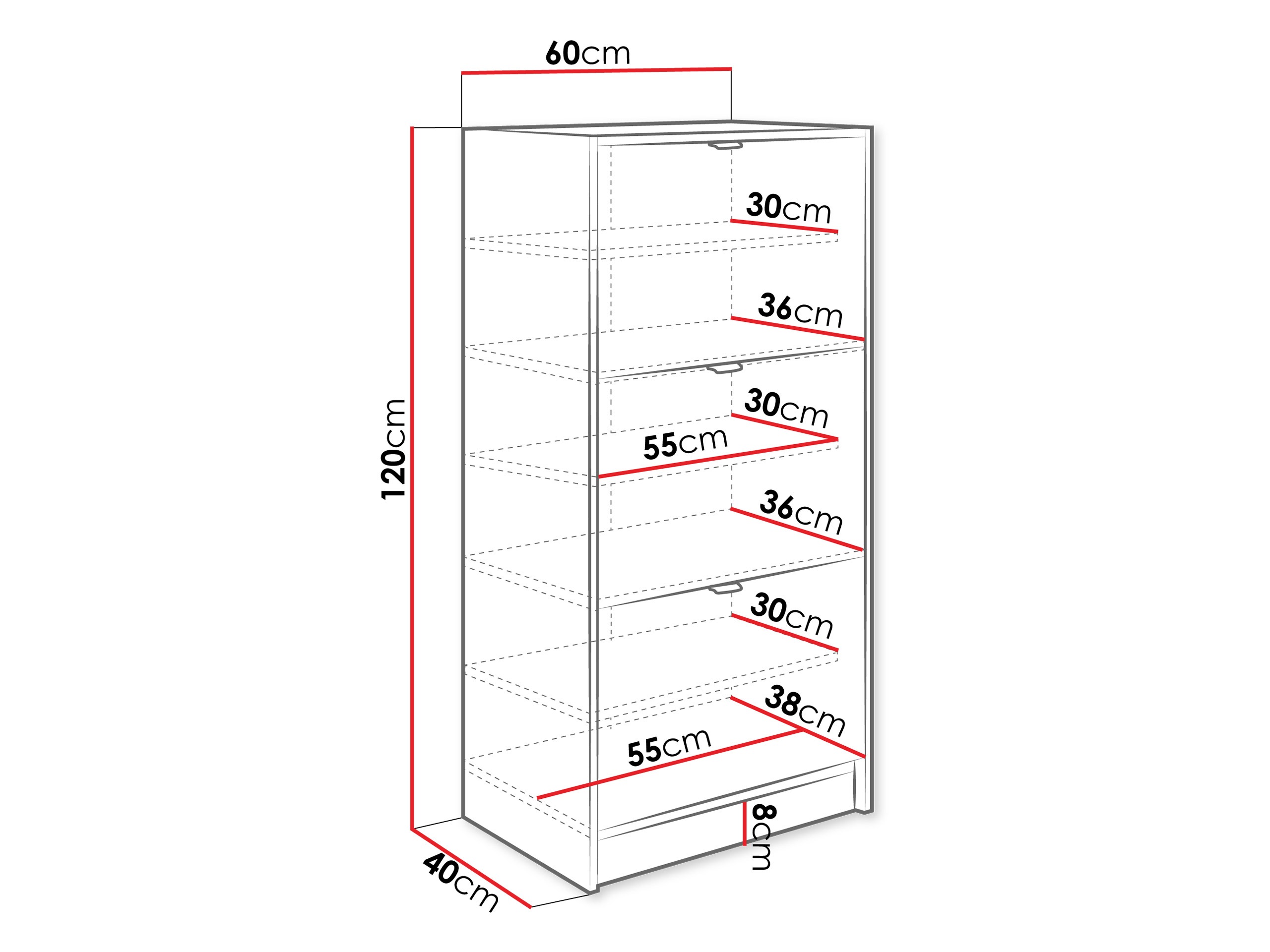 Ormarić za cipele Comfivo Velal III (Bijela)
