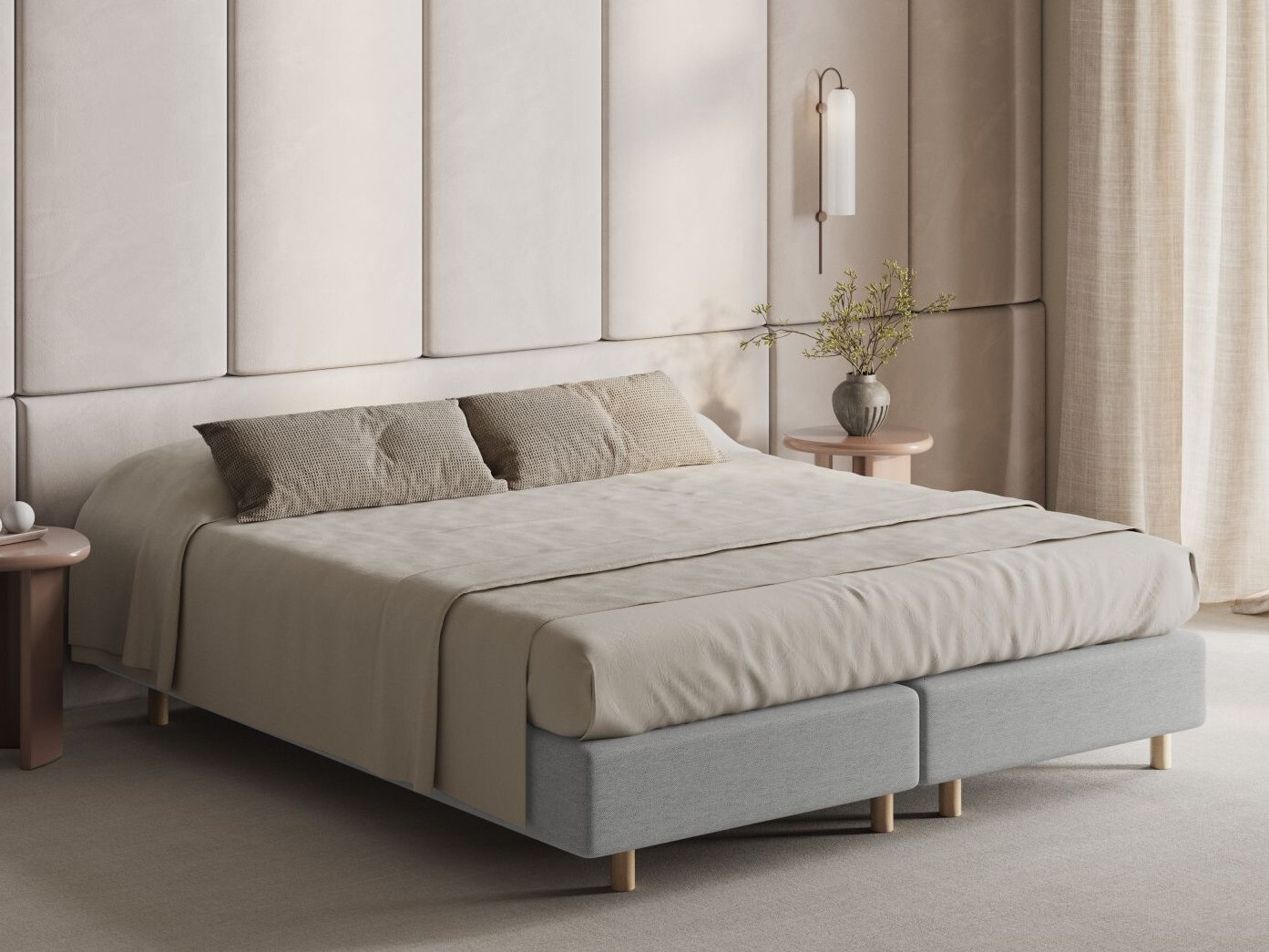 Krevet Beckley 338 (BABEL LIGHT GREY)