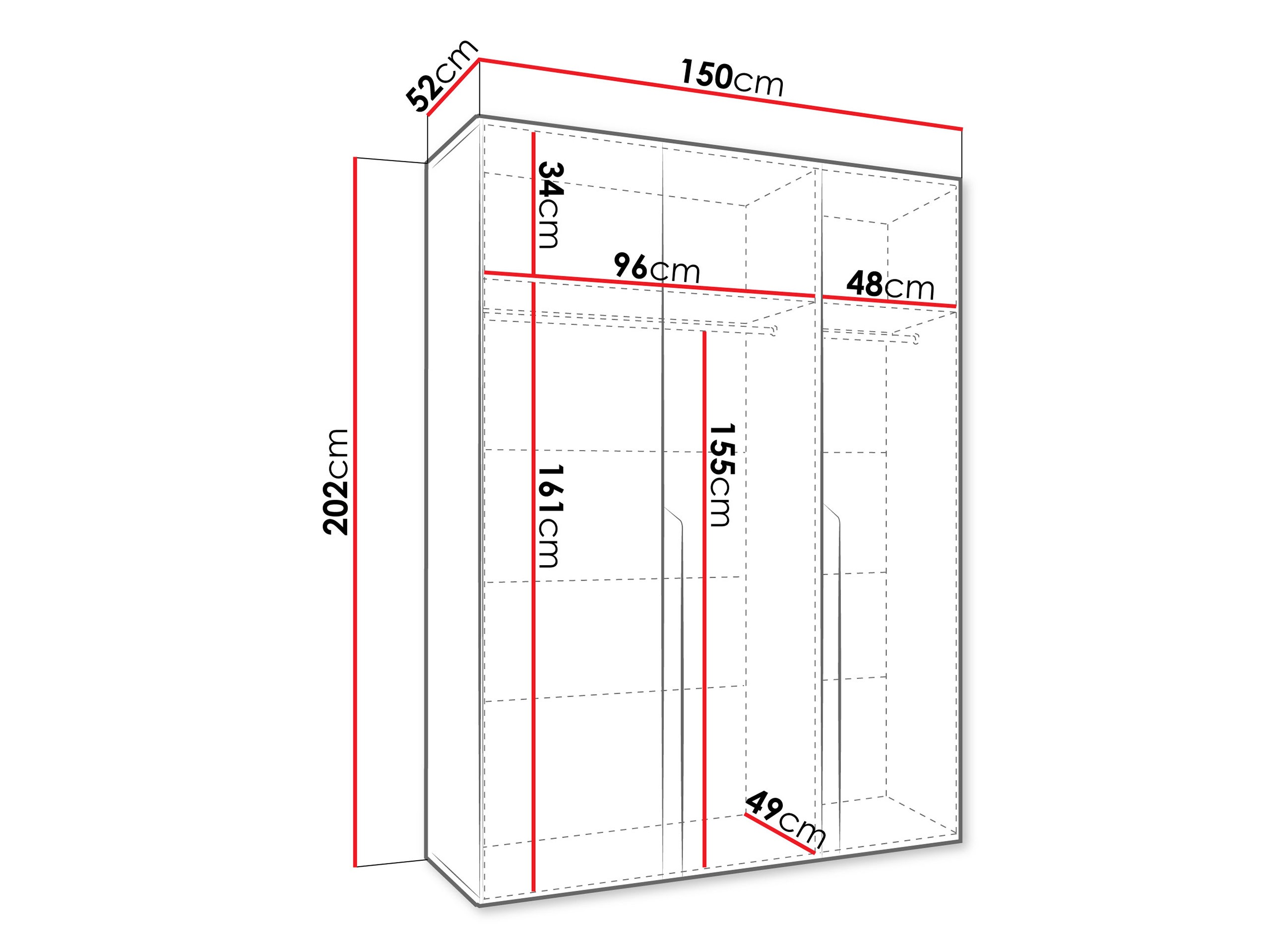 Ormar Hartford 580 (Crna)