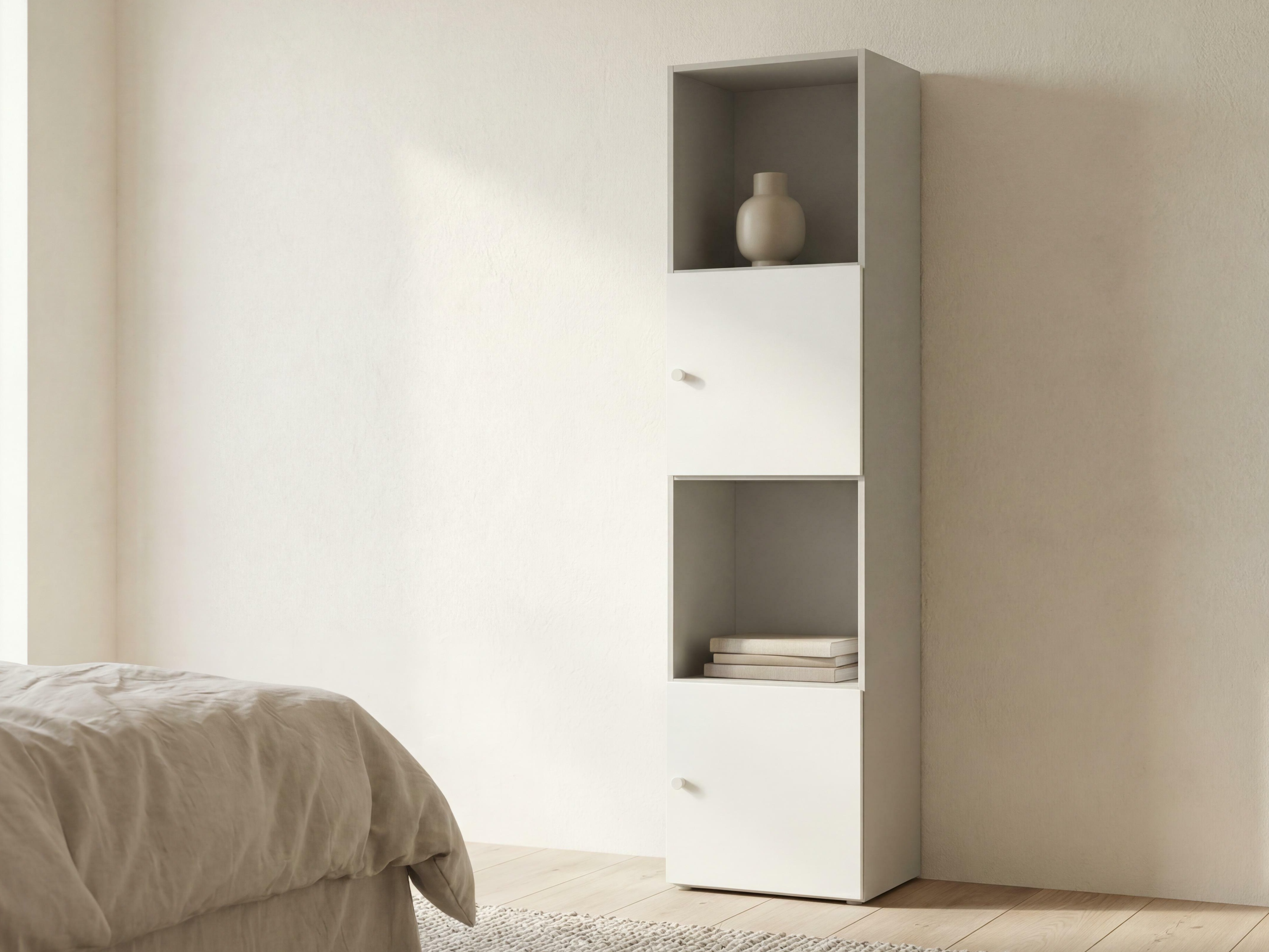 Polica Tornolo 103 (Siva + Bijela)