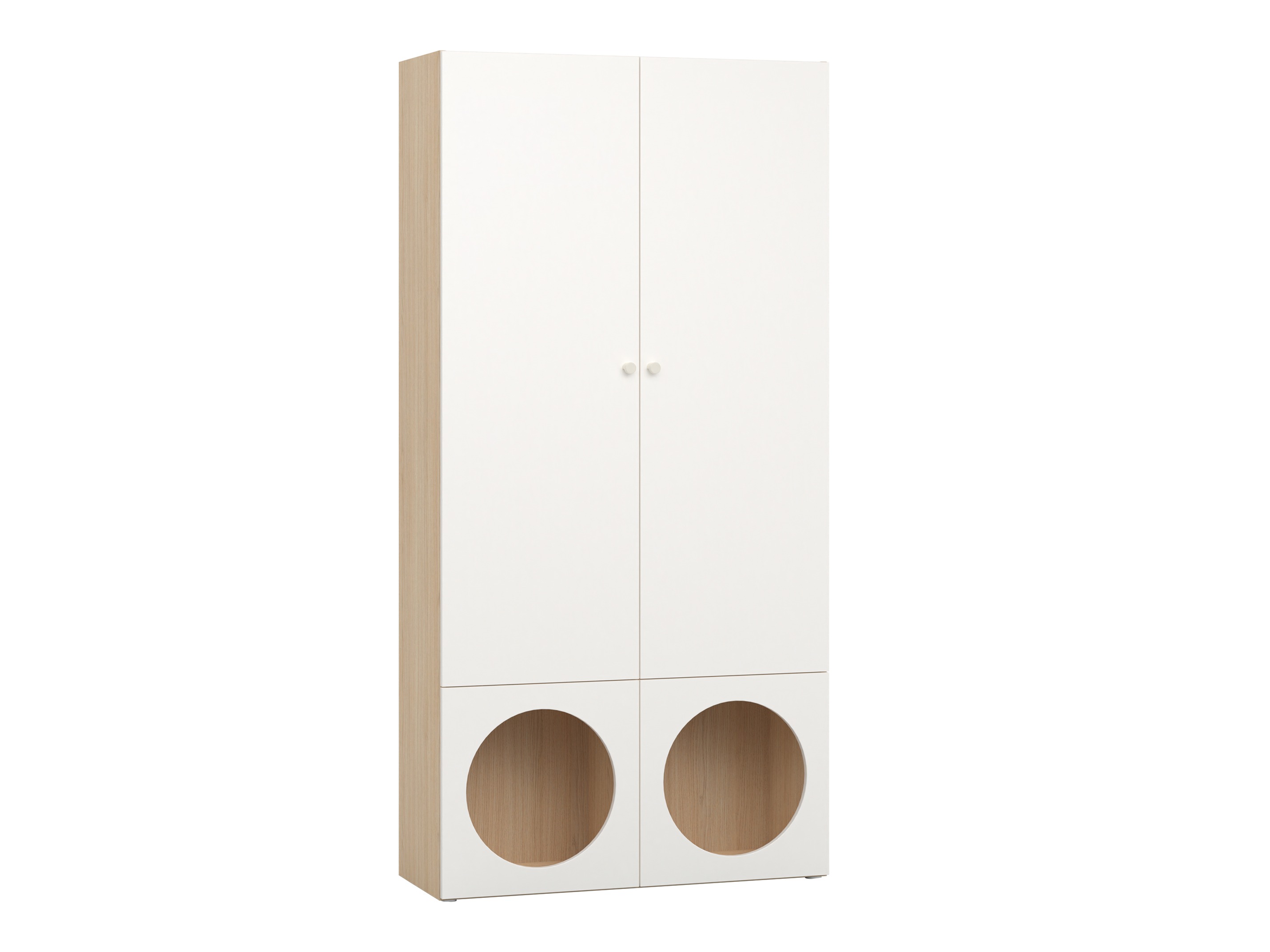 Polica Tornolo 106 (Hrast svijetla + Bijela)