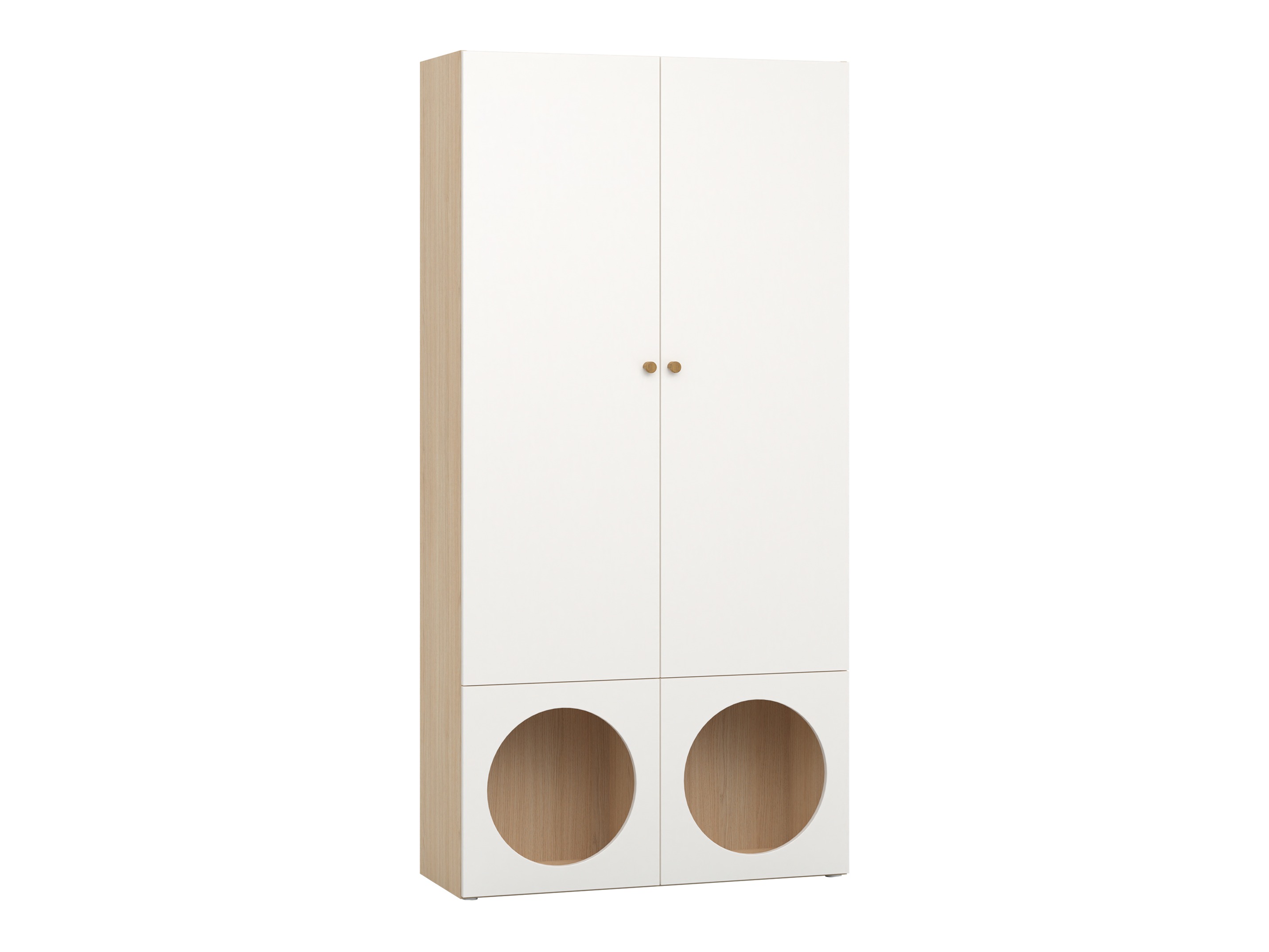 Polica Tornolo 106 (Hrast svijetla + Bijela)