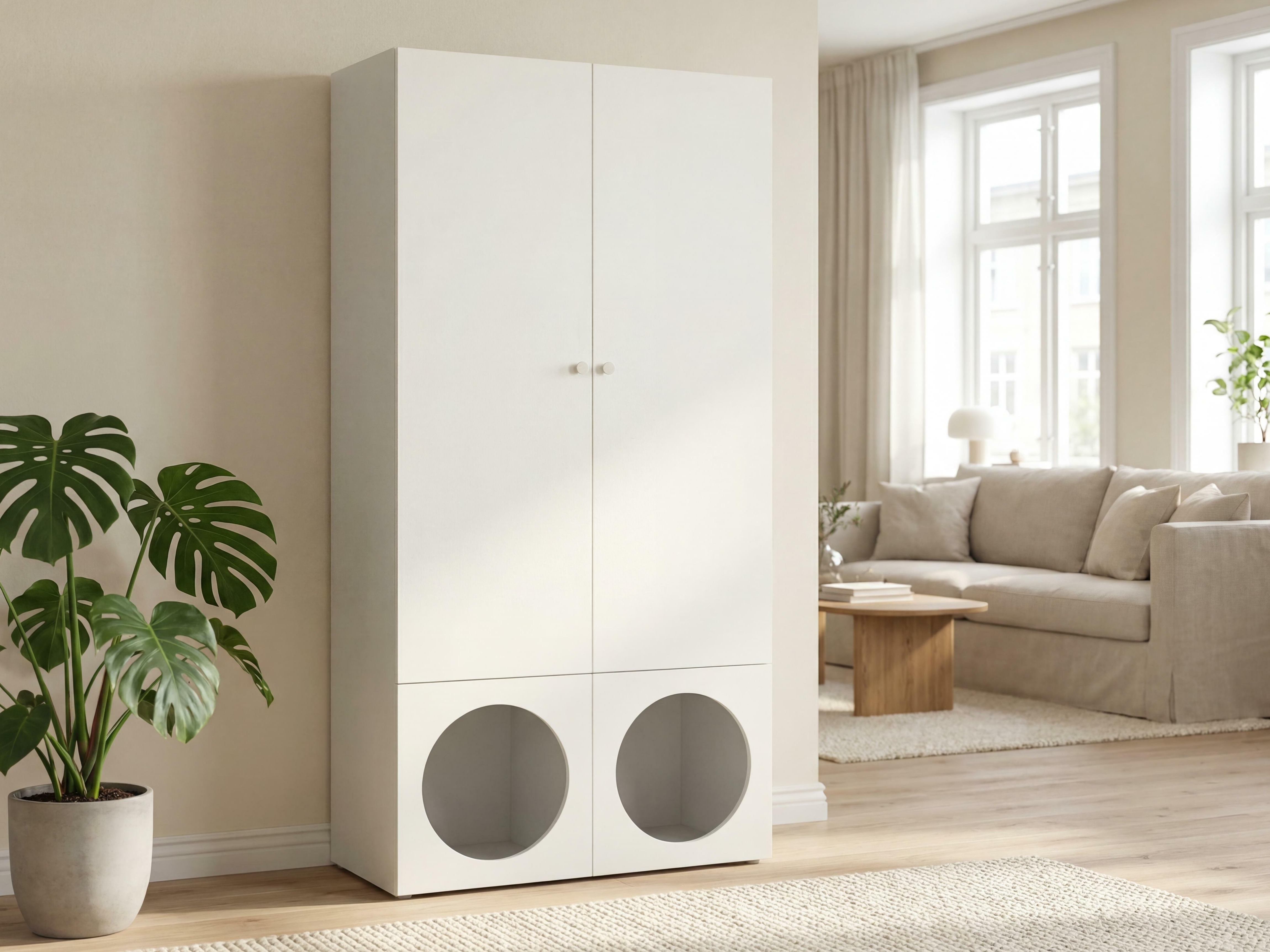 Polica Tornolo 106 (Siva + Bijela)