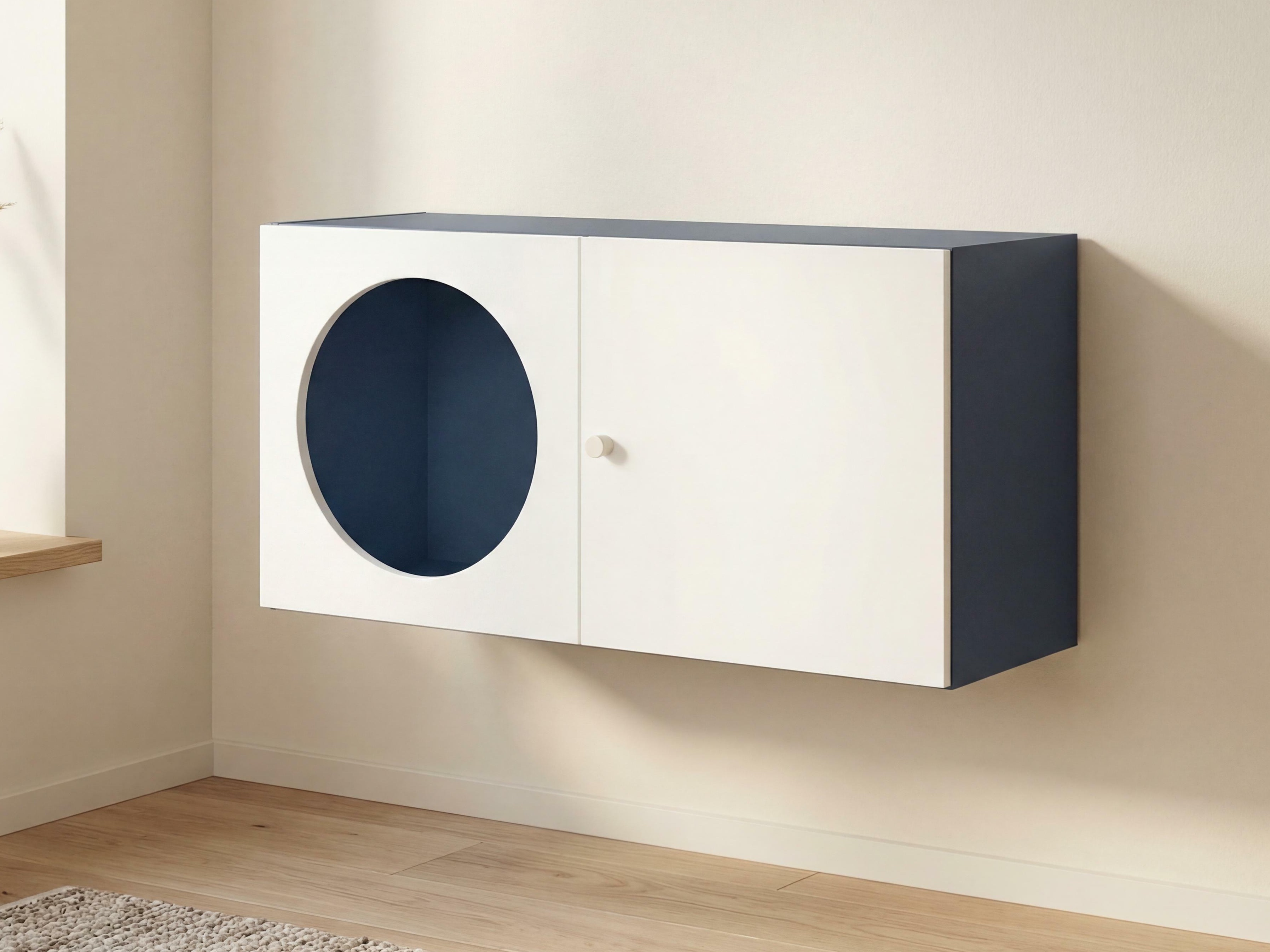 Zidni ormarić Tornolo 108 (Indigo + Bijela)