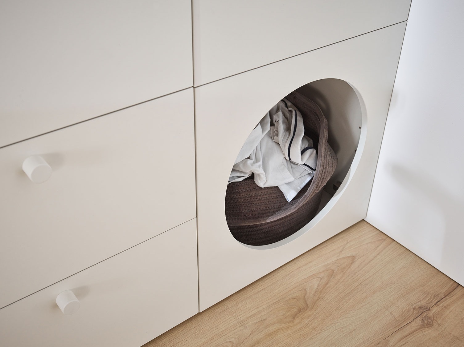 Ormar Tornolo 110 (Bijela + Siva)