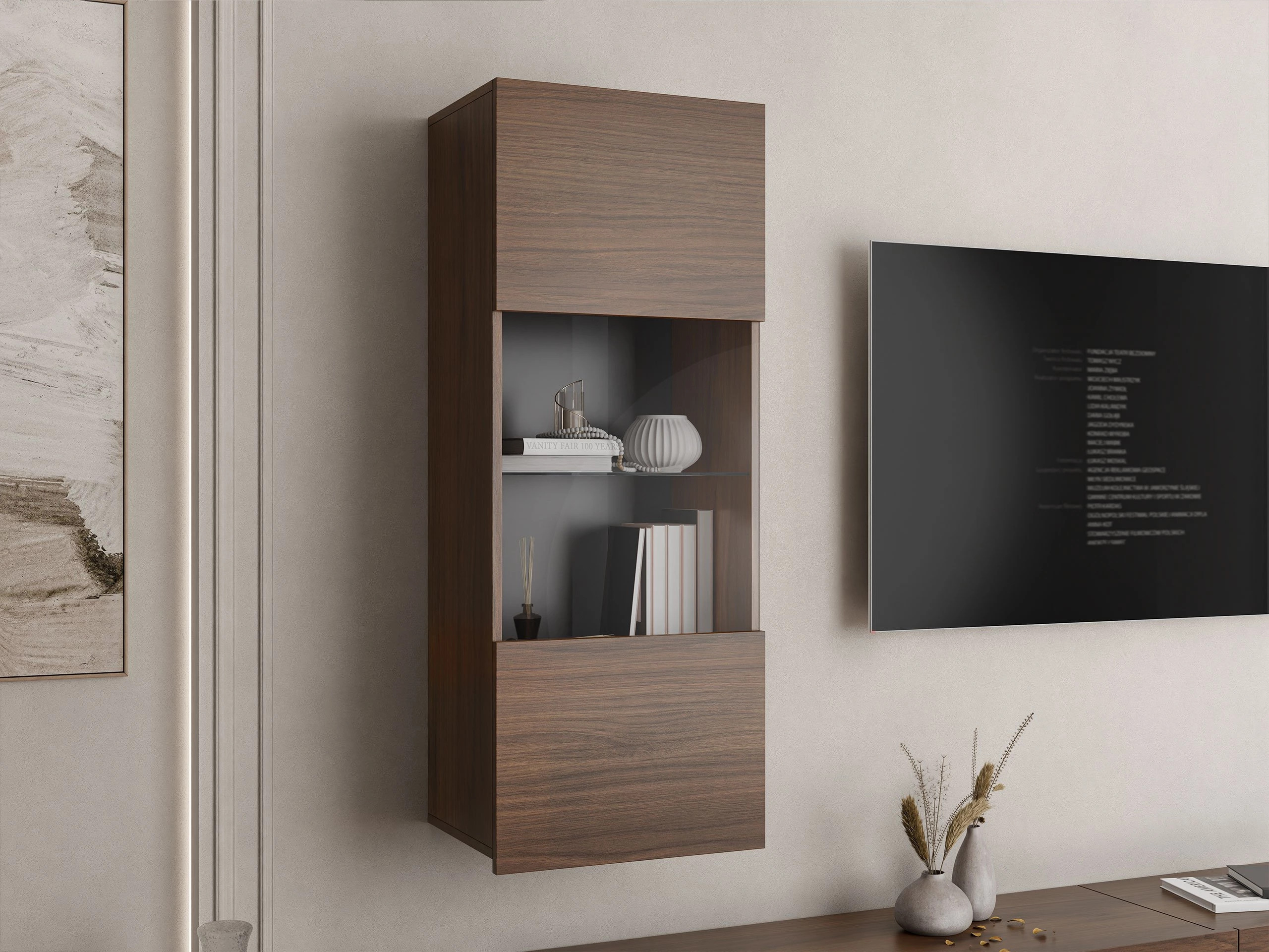 Zidni ormarić Remus I (Orah)