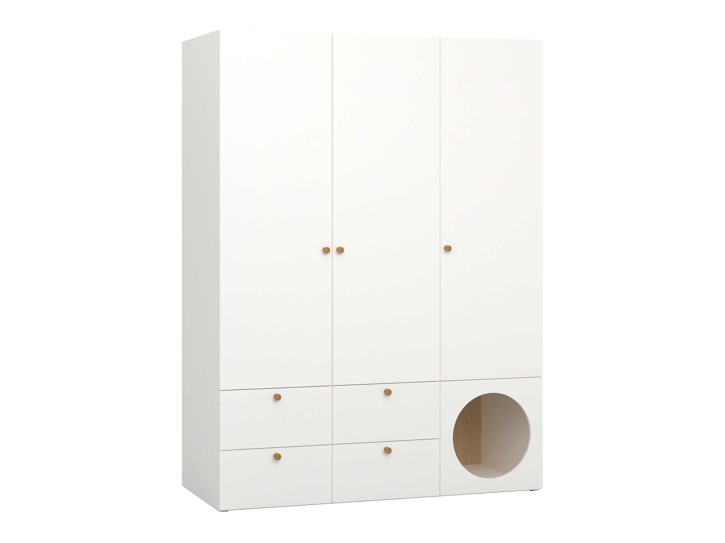 Ormar Tornolo 112 (Bijela + Svijetla Hrast)