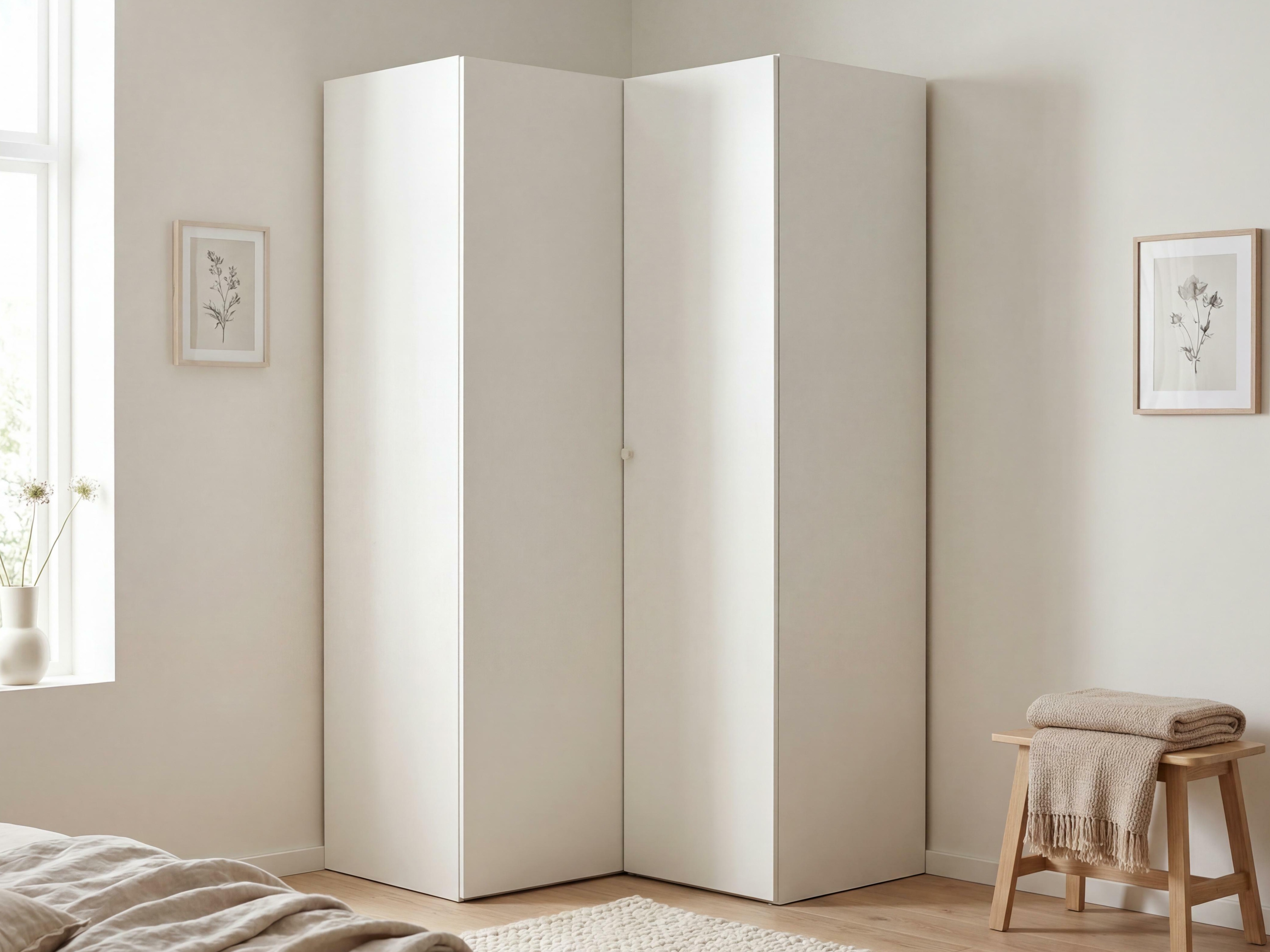 Kutni ormar Tornolo 113 (Bijela + Siva)