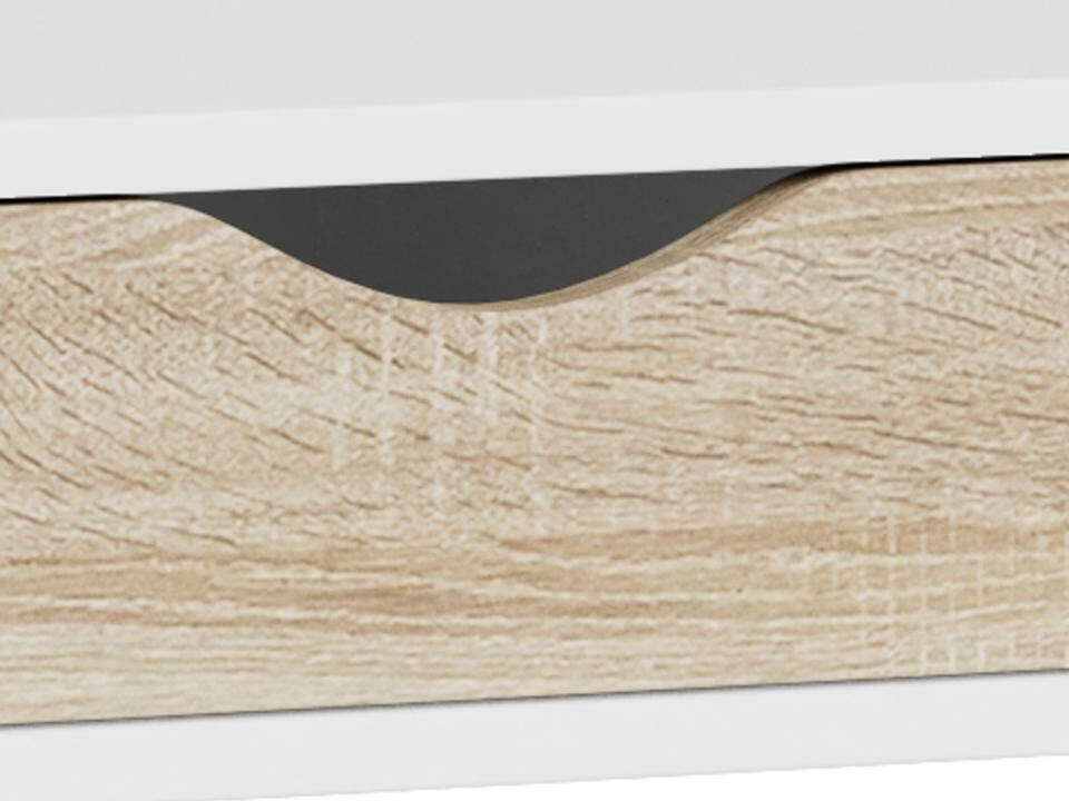 Uredski stol Norsica 113 (Bijela + Hrast)