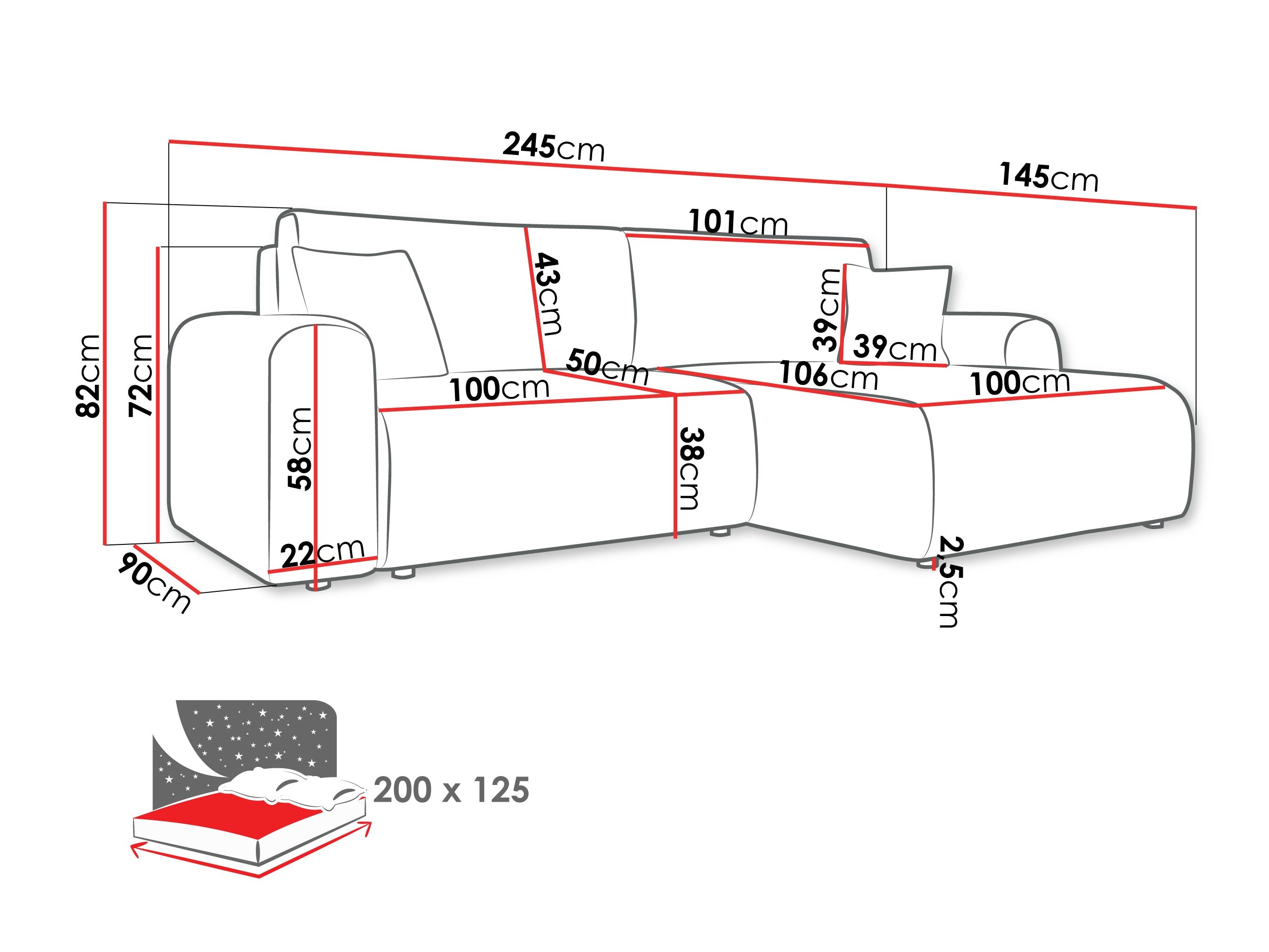 Kutna garnitura SC9910 s oštećenim pakiranjem
