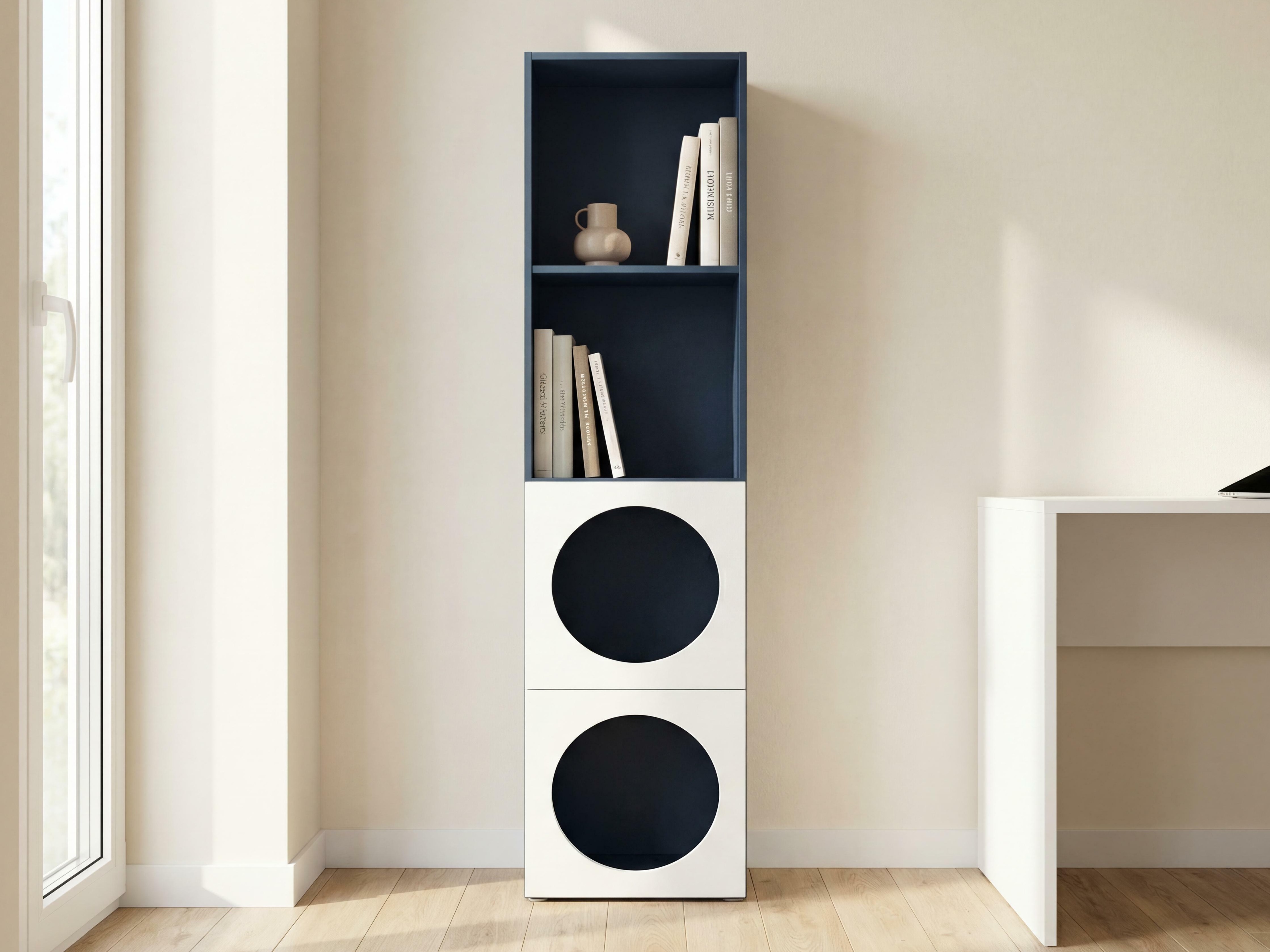 Polica Tornolo 115 (Indigo + Bijela)