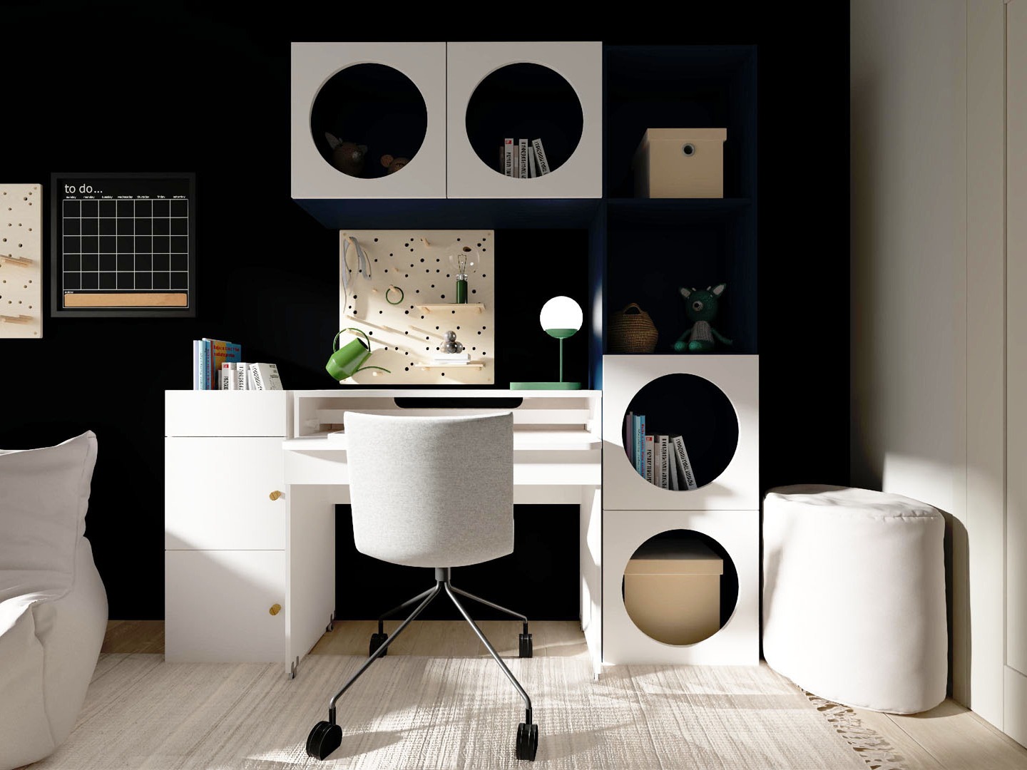 Polica Tornolo 115 (Indigo + Bijela)