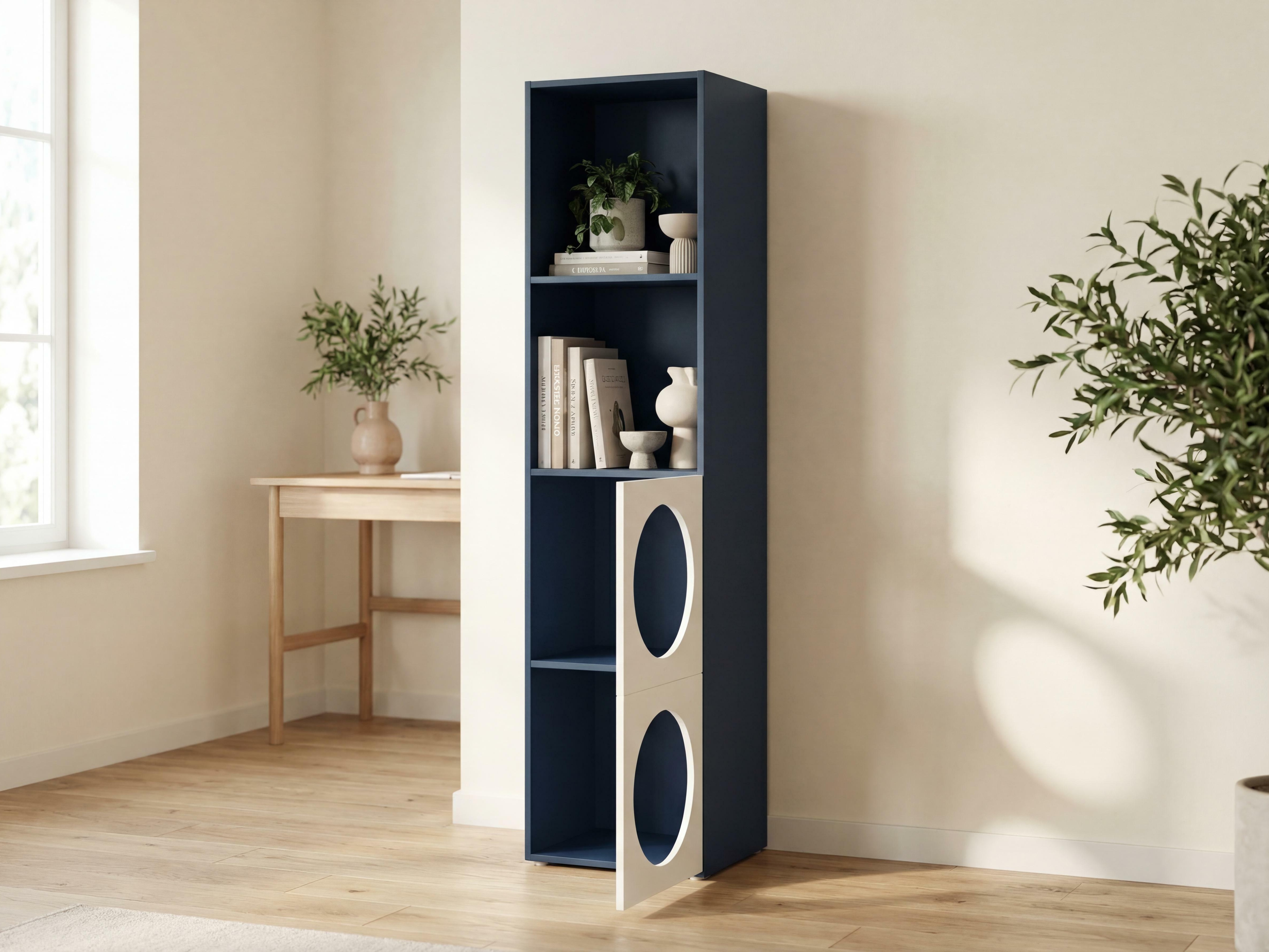 Polica Tornolo 115 (Indigo + Bijela)