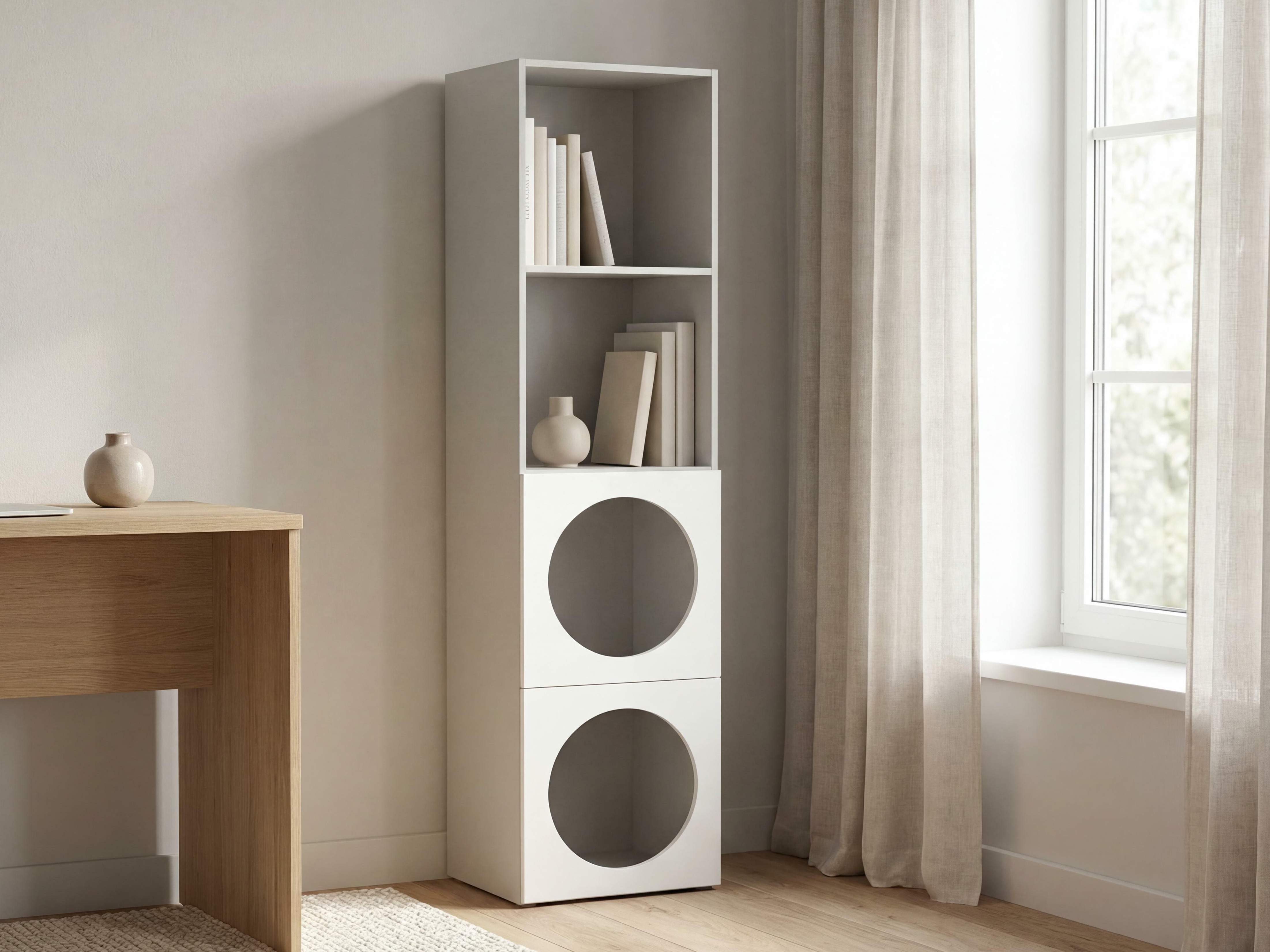 Polica Tornolo 115 (Siva + Bijela)