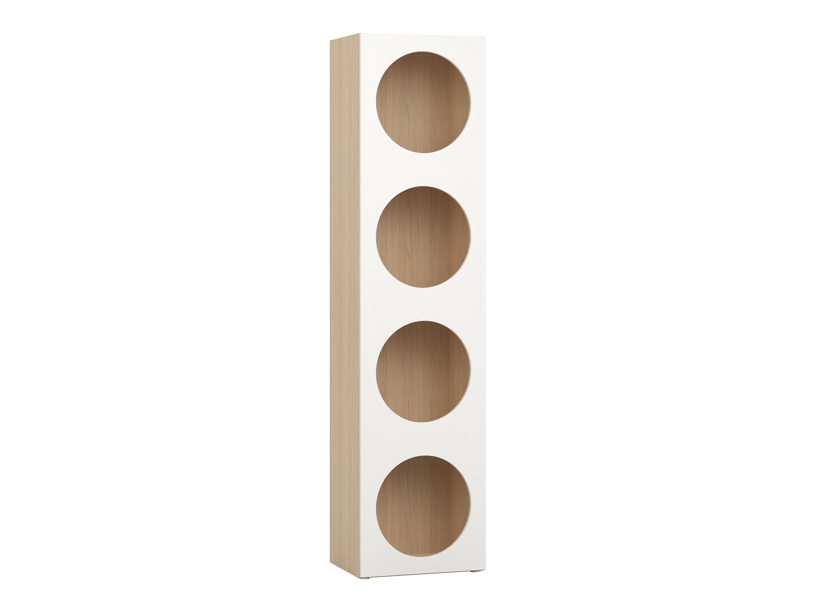 Polica Tornolo 116 (Svijetli hrast + Bijela)