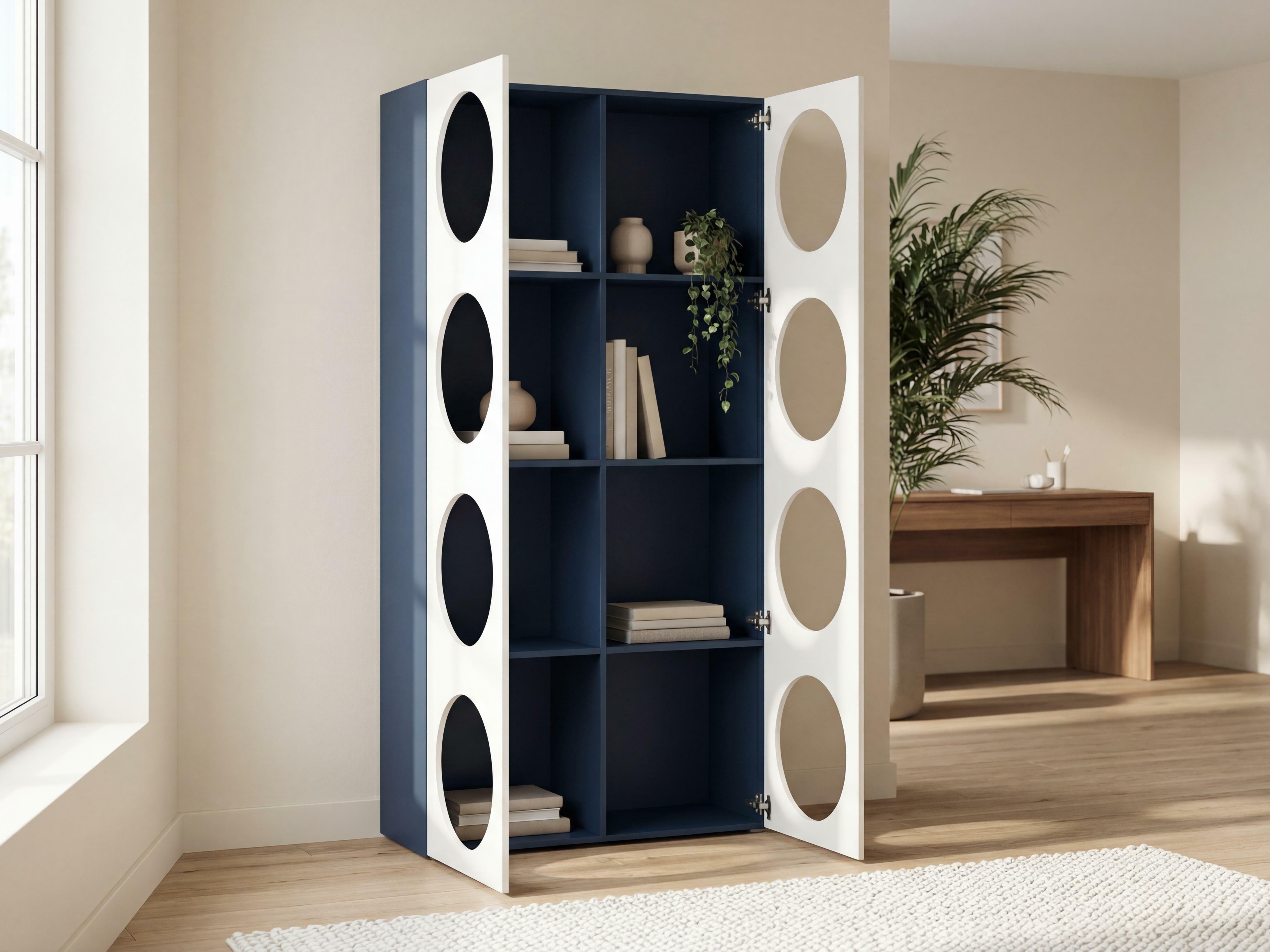 Polica Tornolo 118 (Indigo + Bijela)