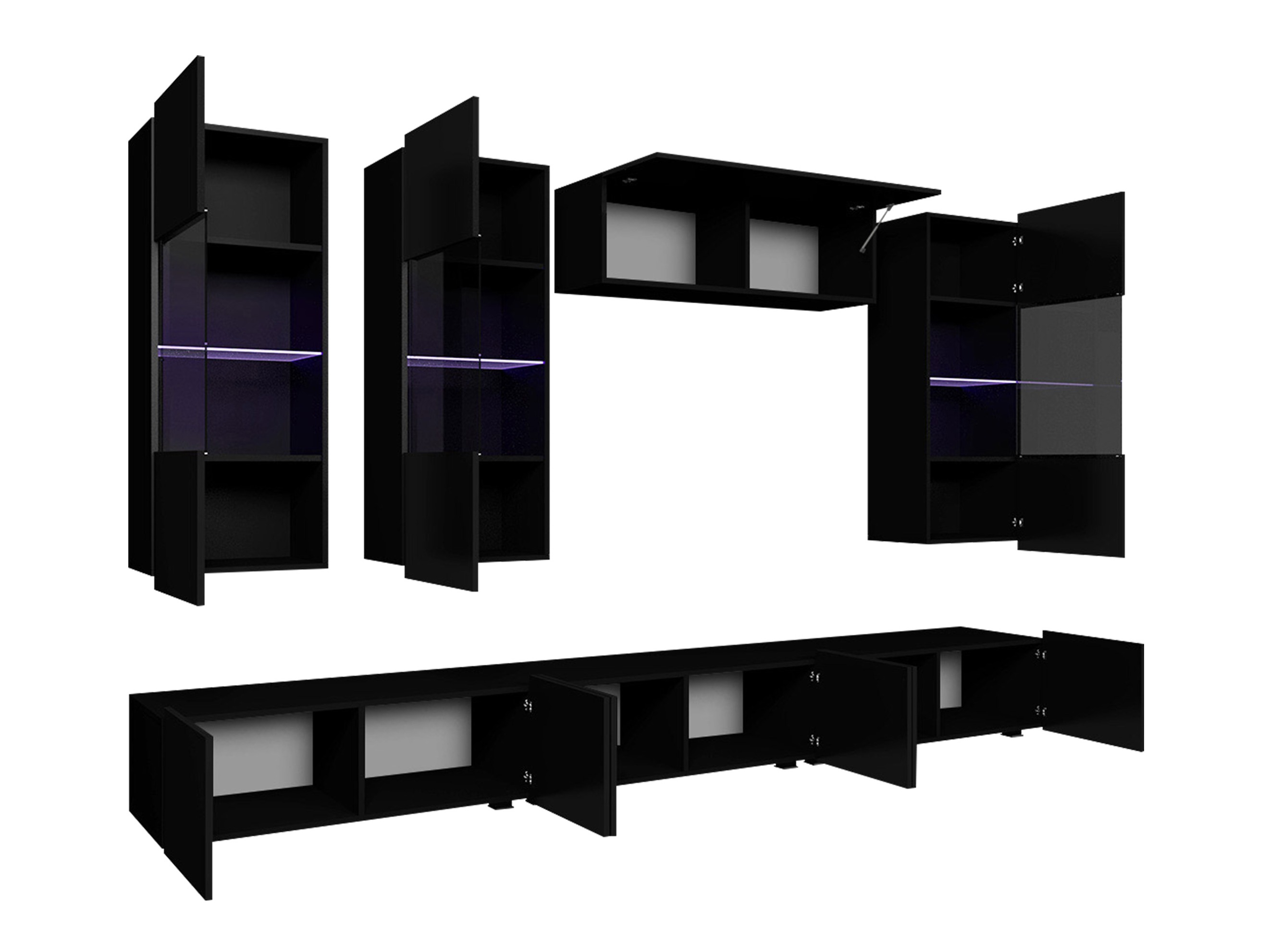 Set za dnevni boravak Remus XI (Bijela + Sjajno bijela)