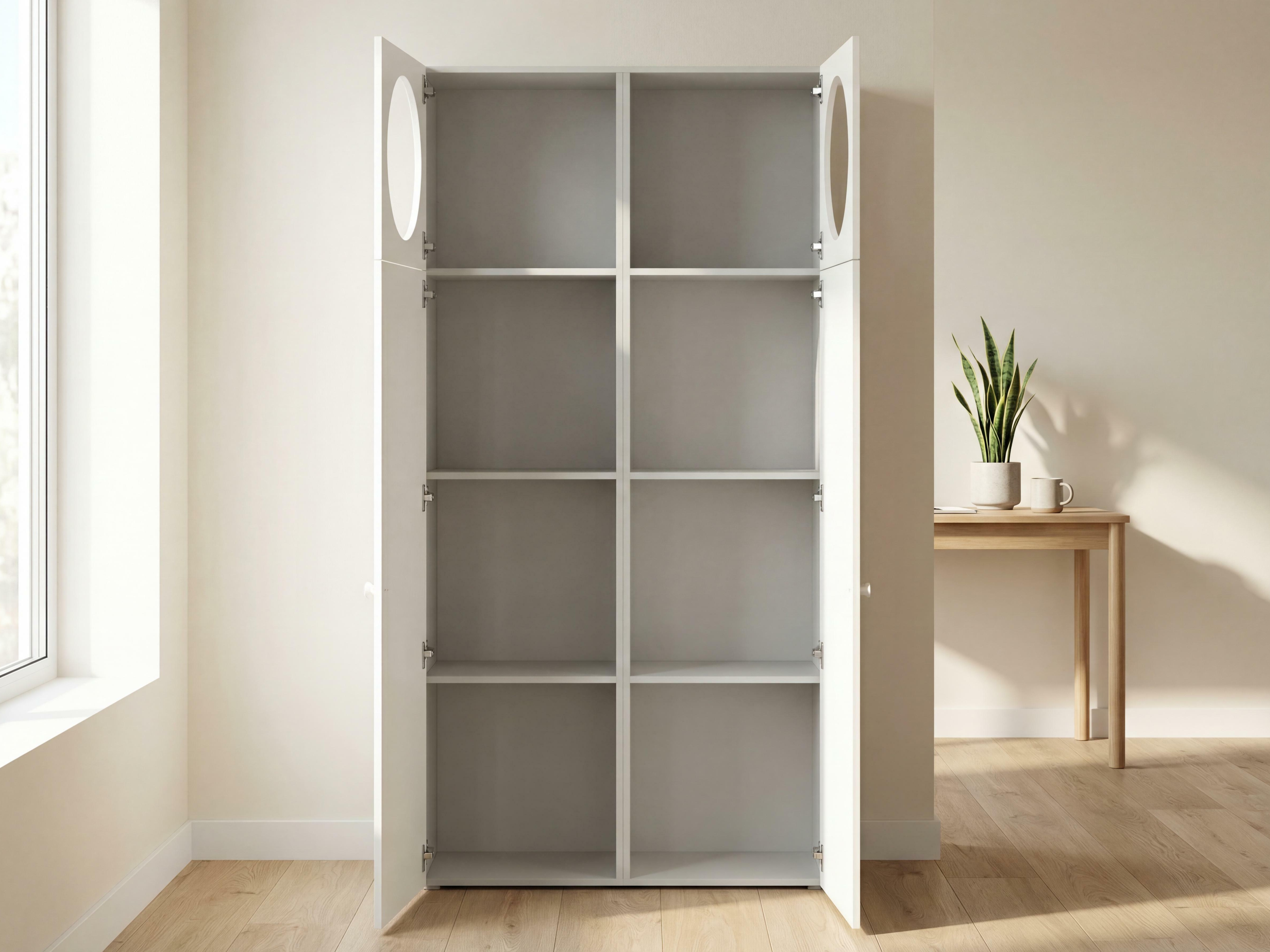 Polica Tornolo 119 (Siva + Bijela)