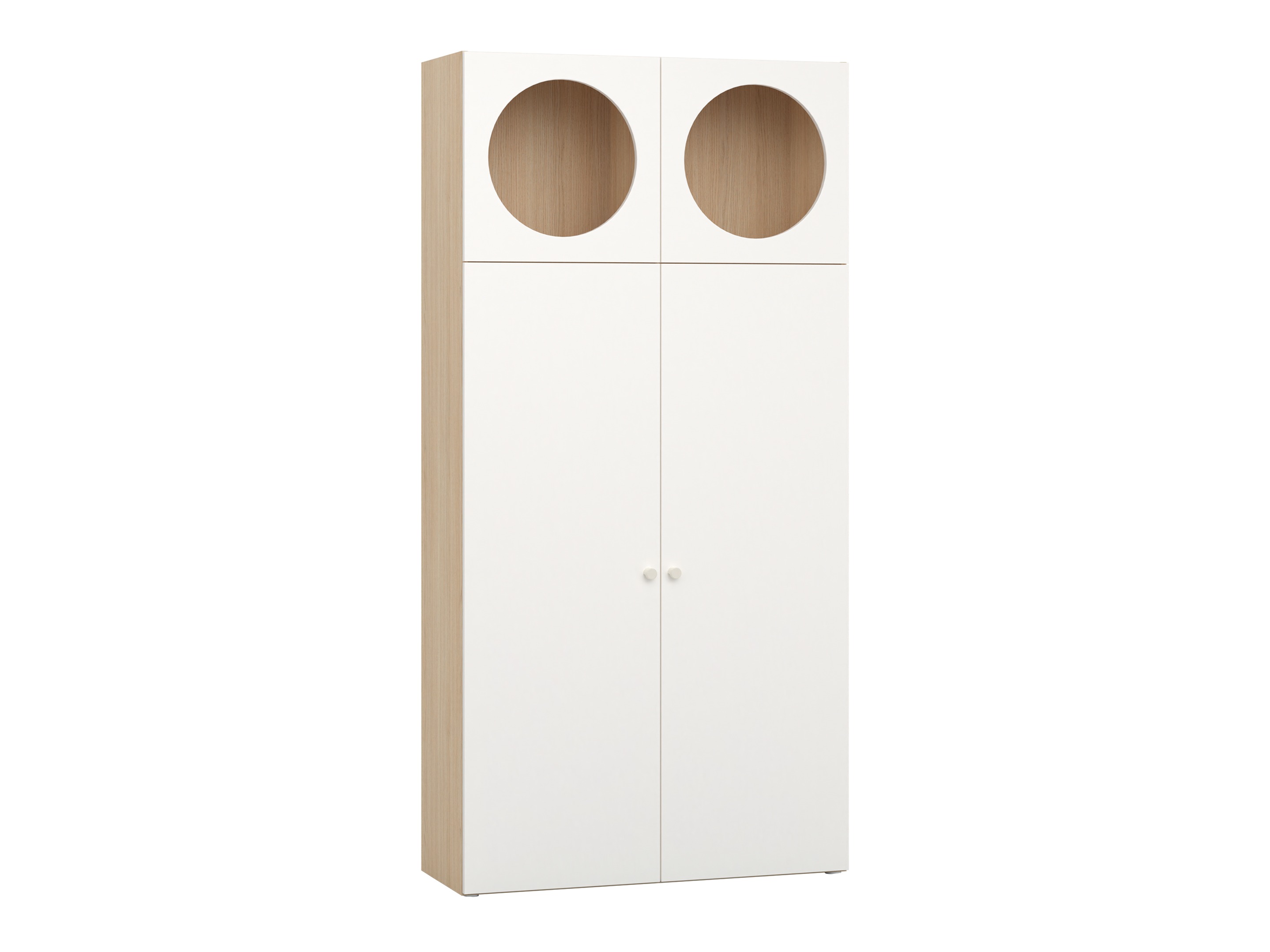 Polica Tornolo 119 (Svijetli hrast + Bijela)