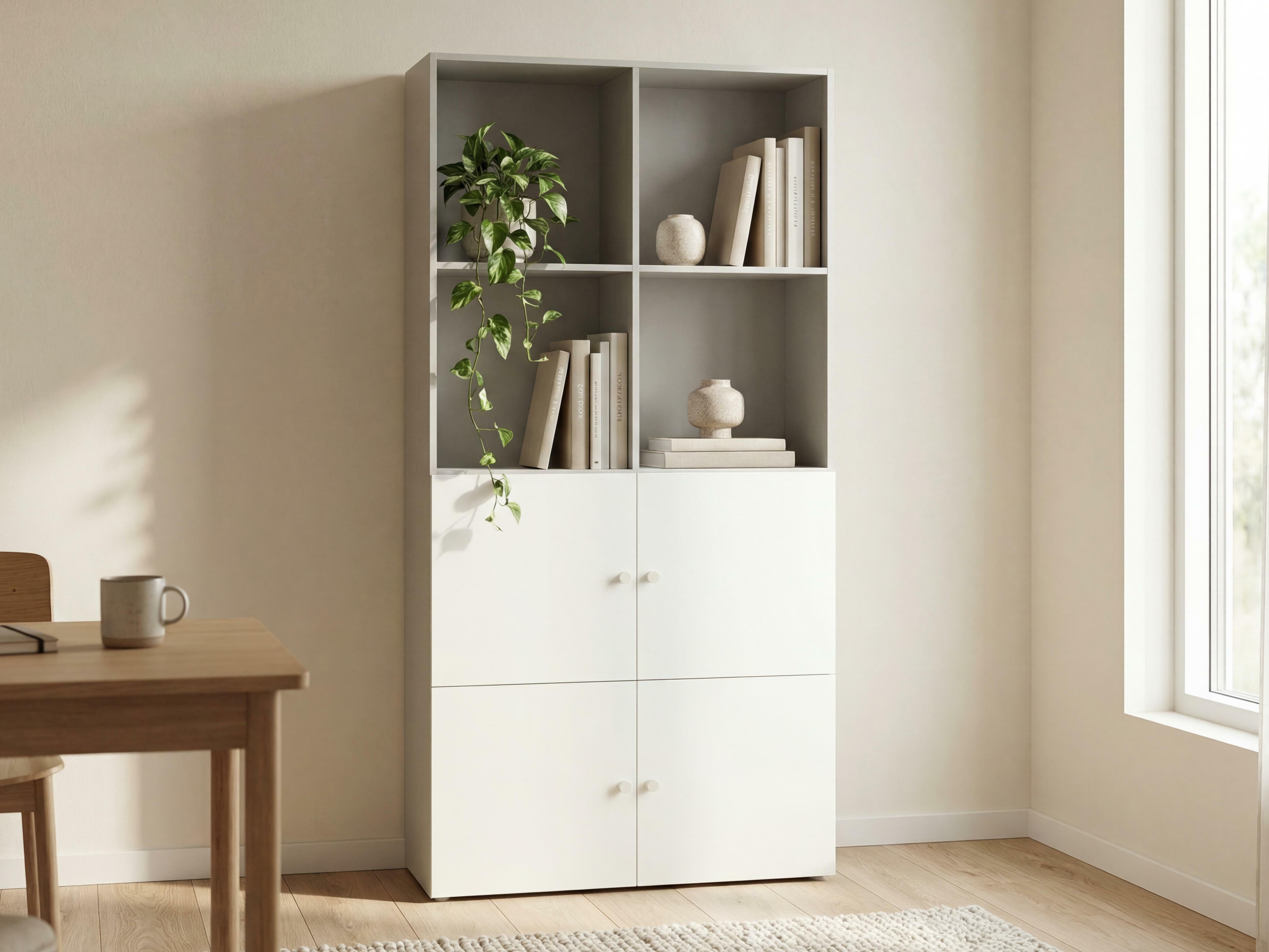 Polica Tornolo 120 (Siva + Bijela)