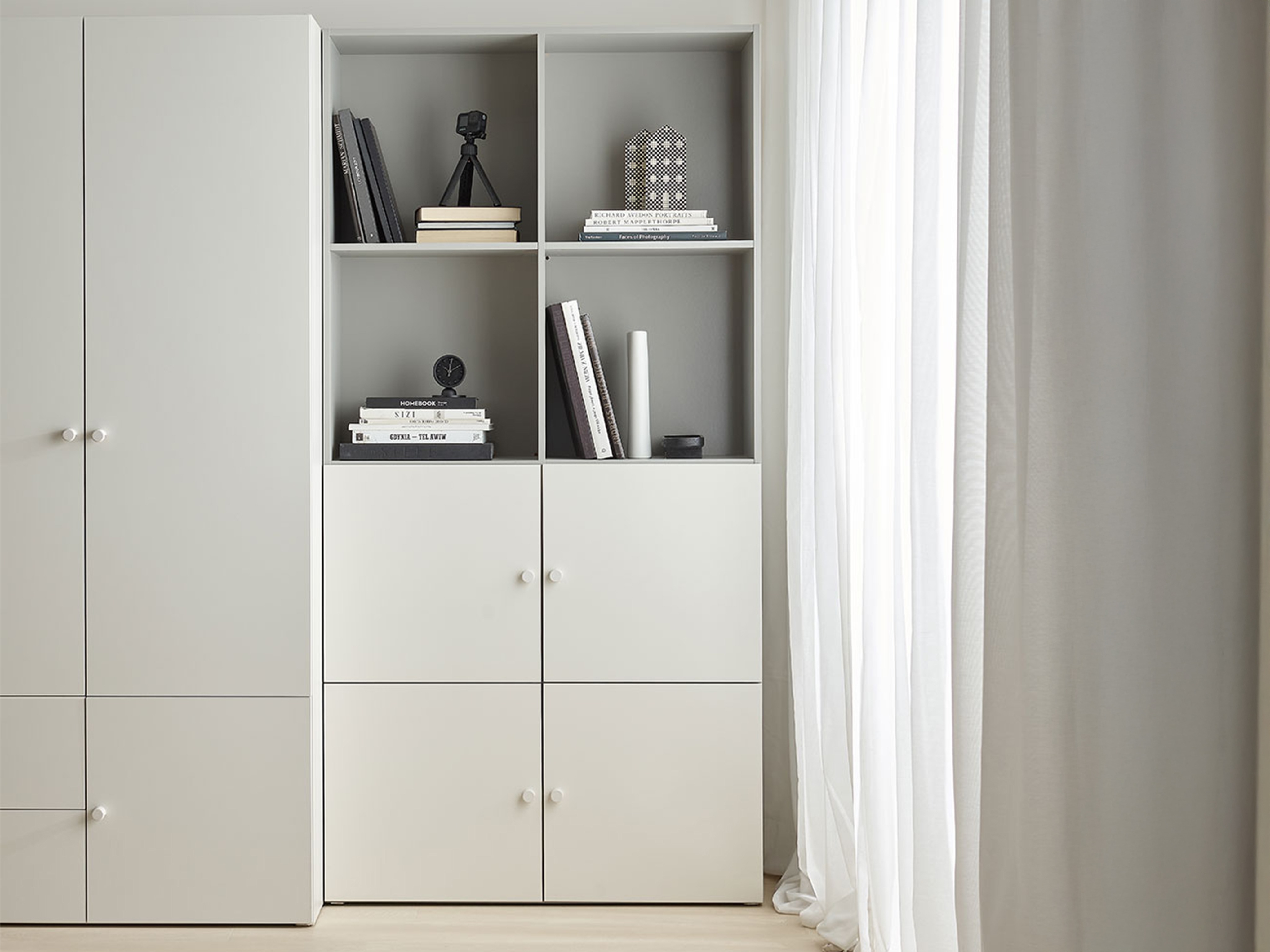 Polica Tornolo 120 (Siva + Bijela)