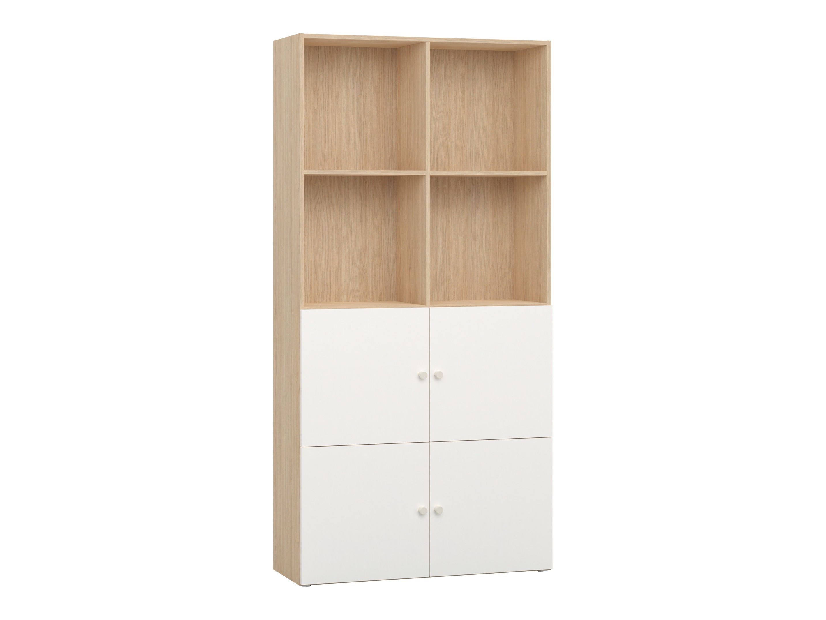 Polica Tornolo 120 (Svijetli hrast + Bijela)