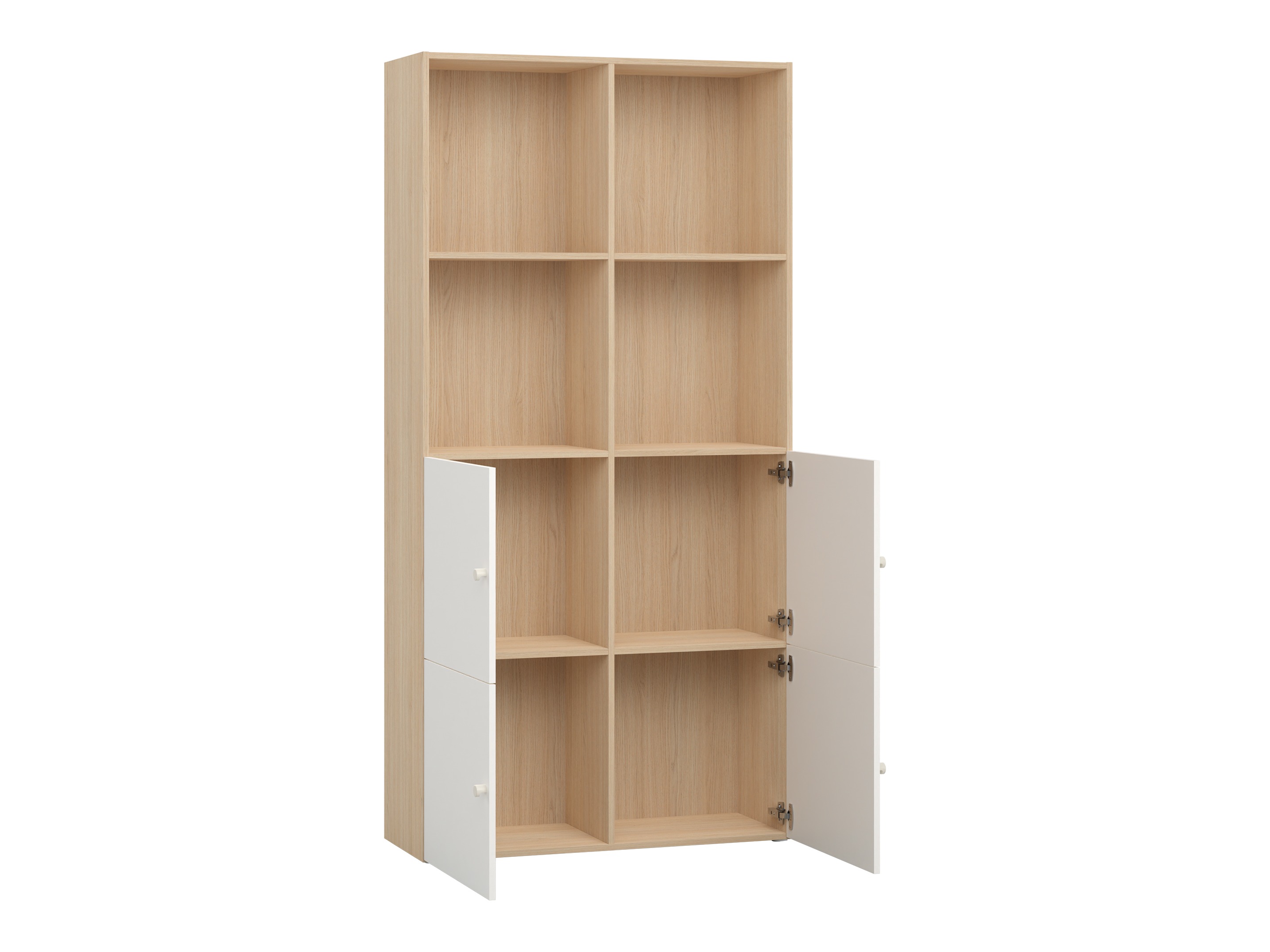 Polica Tornolo 120 (Svijetli hrast + Bijela)