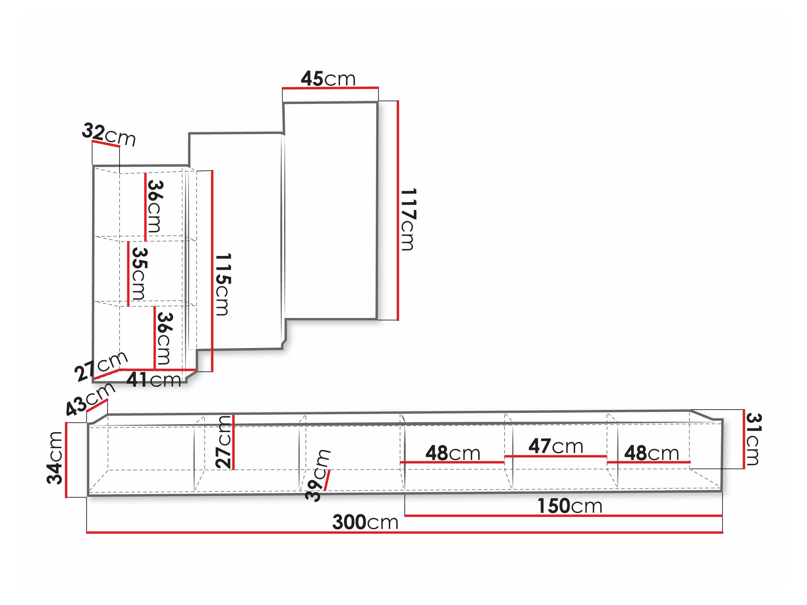 Set za dnevni boravak Remus XX (Bijela)