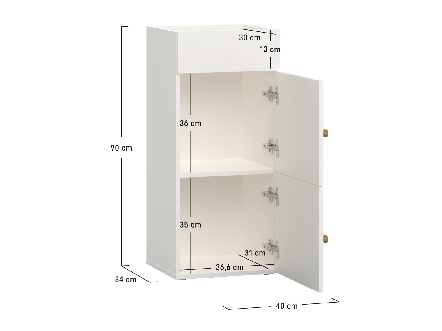 Ormarić Tornolo 123 (Bijela)