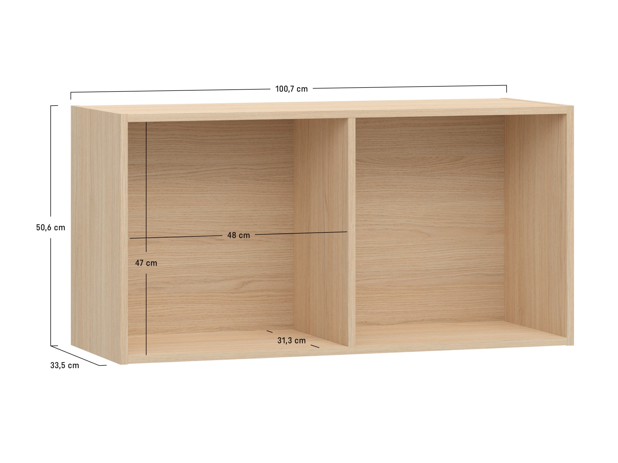 Zidna polica Tornolo 124 (Indigo)