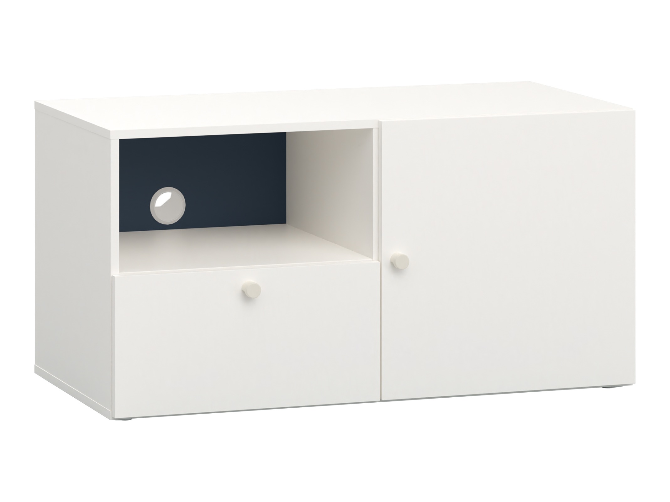 TV stol Tornolo 126 (Bijela + Indigo)