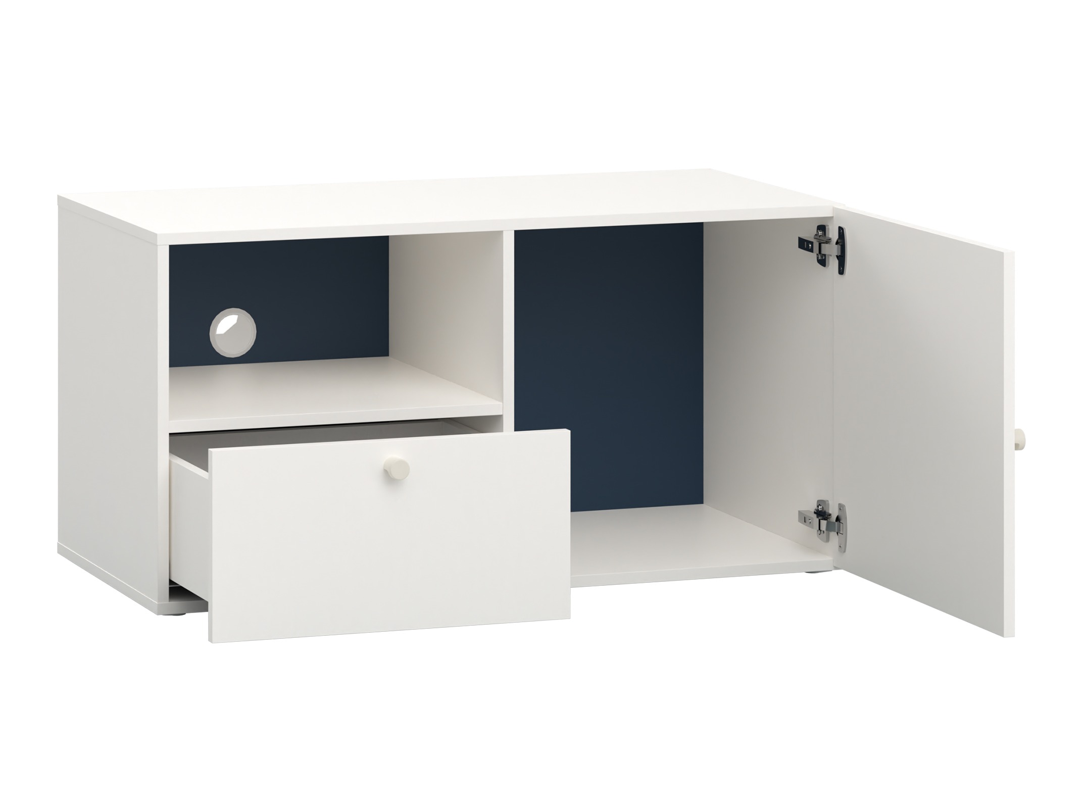 TV stol Tornolo 126 (Bijela + Indigo)