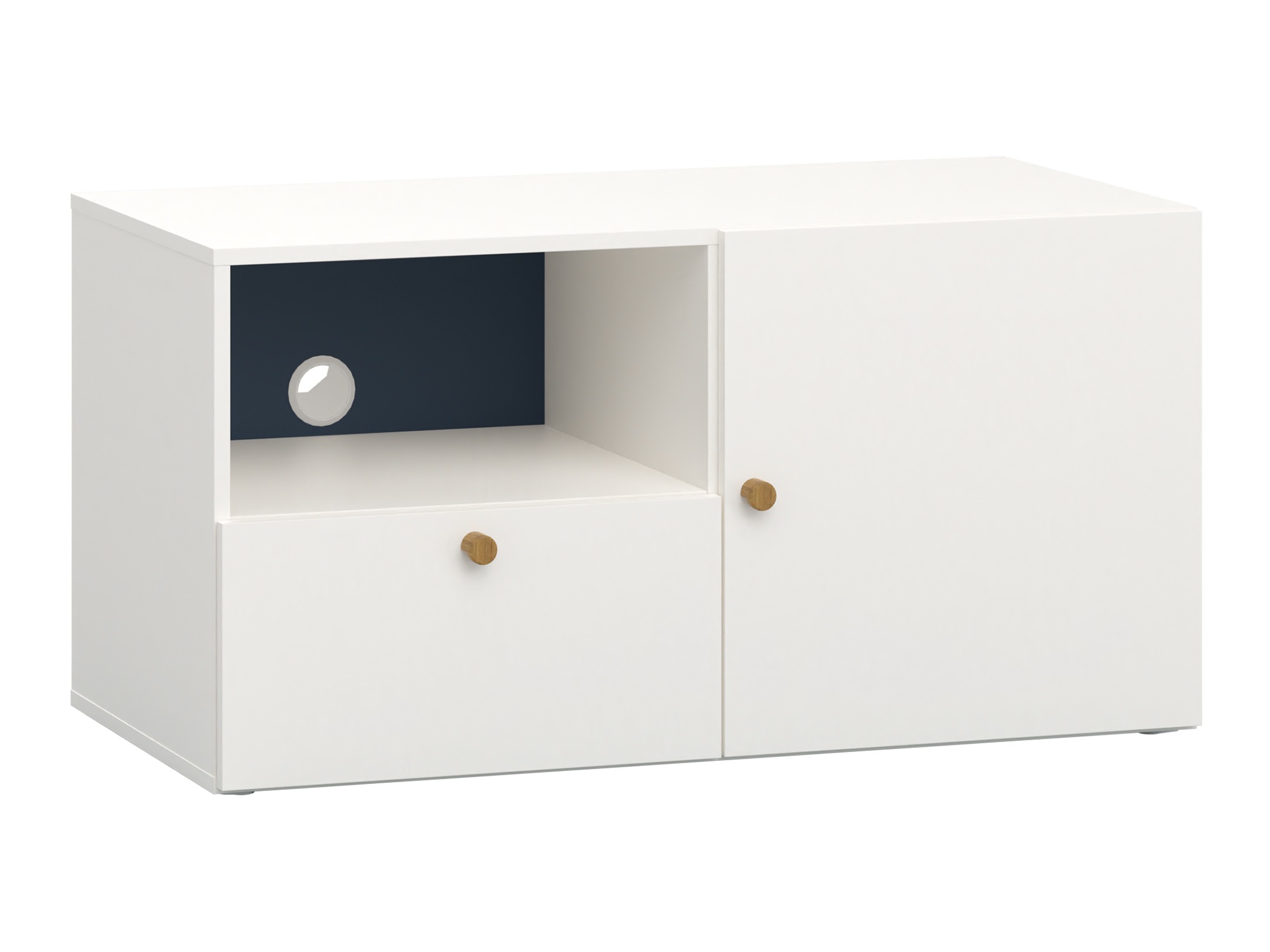 TV stol Tornolo 126 (Bijela + Indigo)