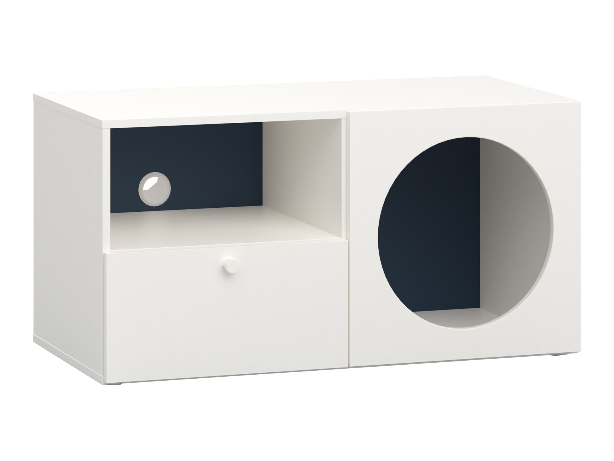 TV stol Tornolo 127 (Bijela + Indigo)