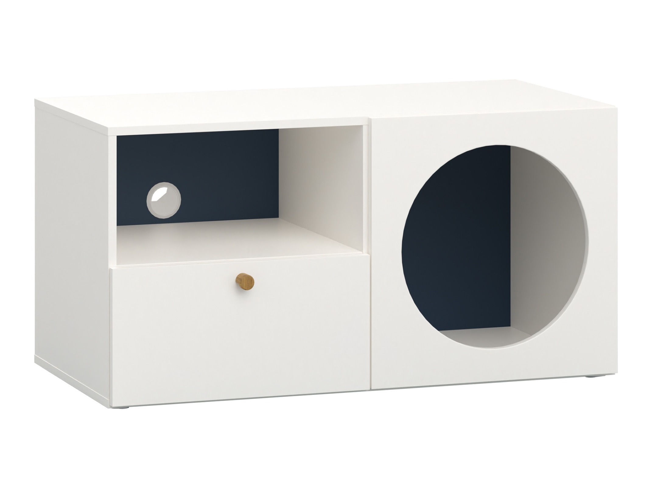 TV stol Tornolo 127 (Bijela + Indigo)