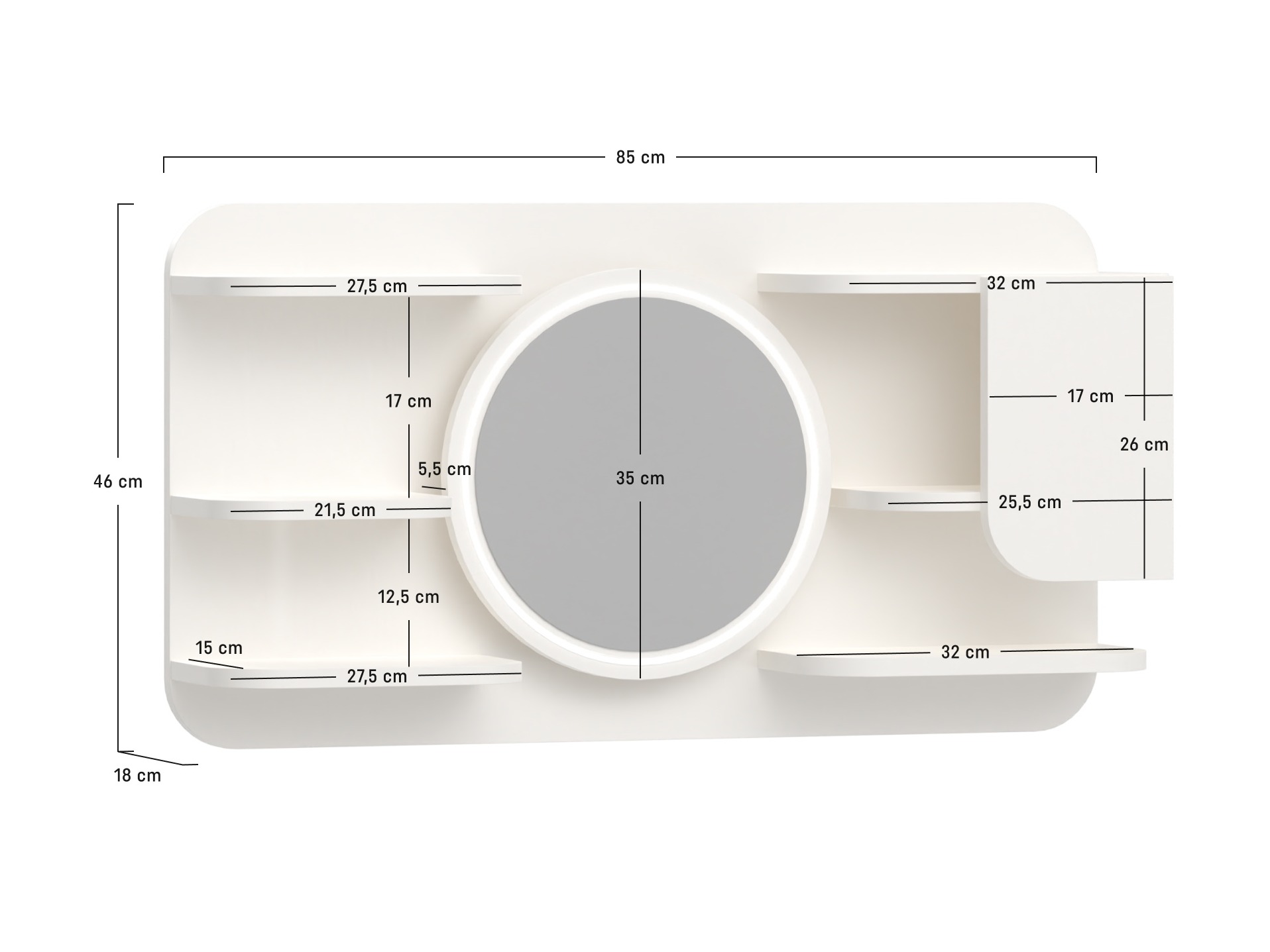 Ogledalo Tornolo 130