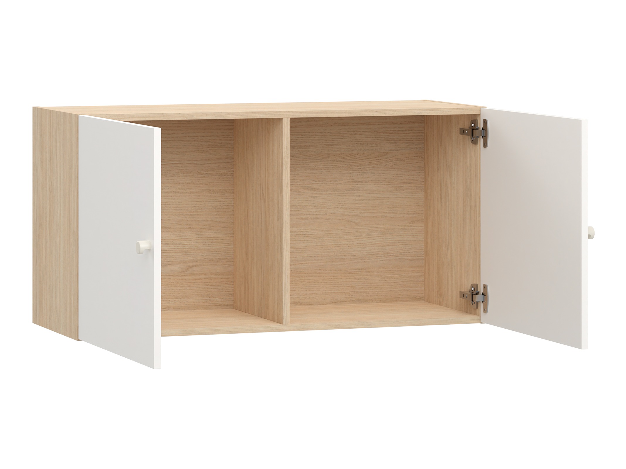 Zidni ormarić Tornolo 128 (Bijela + Svijetli hrast)