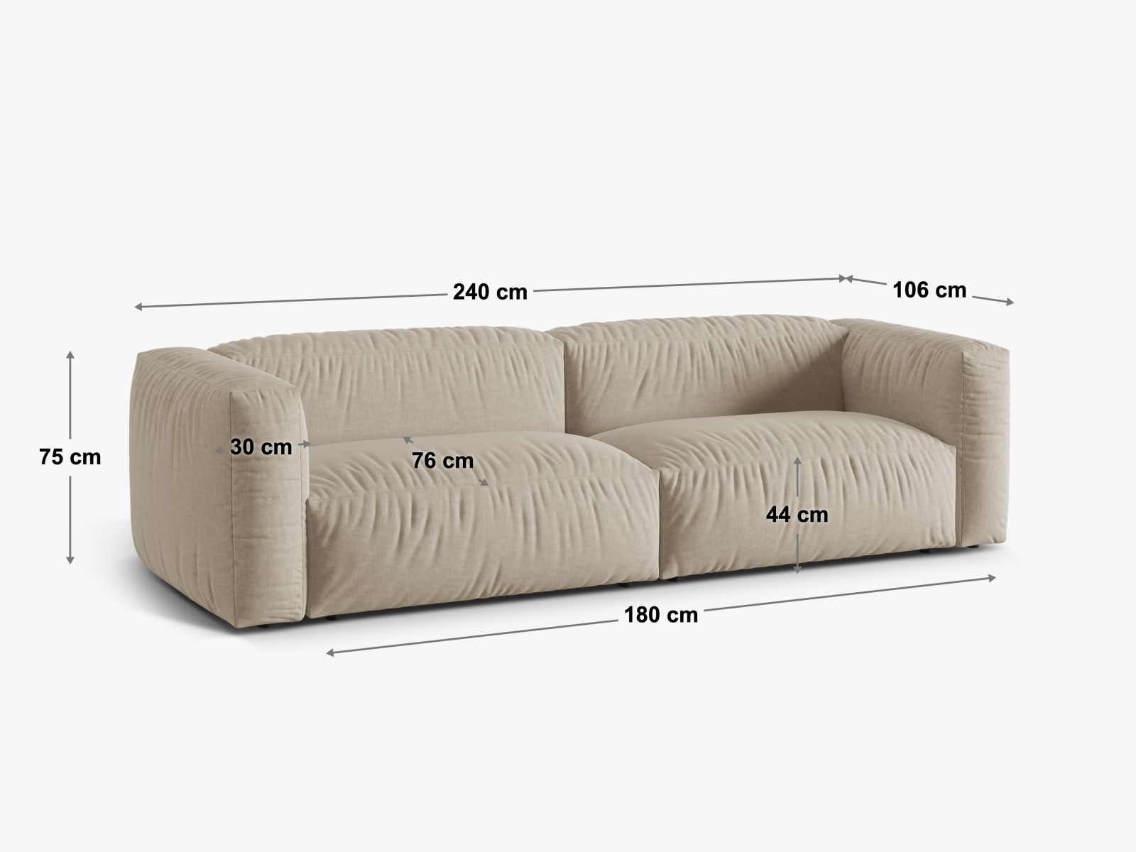 Modularan kauč Sorcoro 100 (Tilia 03)