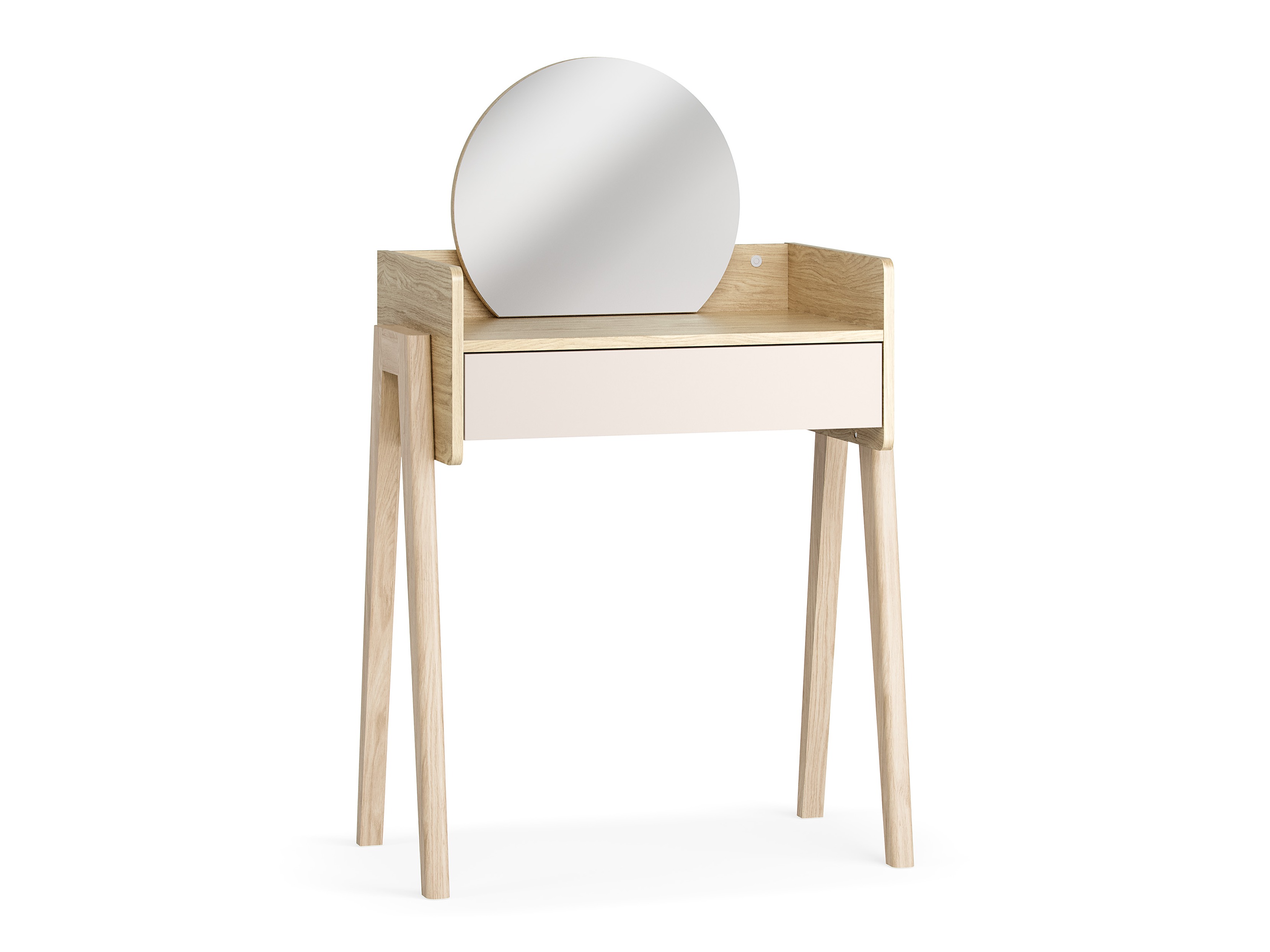 Toaletni stolić Velrome 100 (Hrast + Bež)