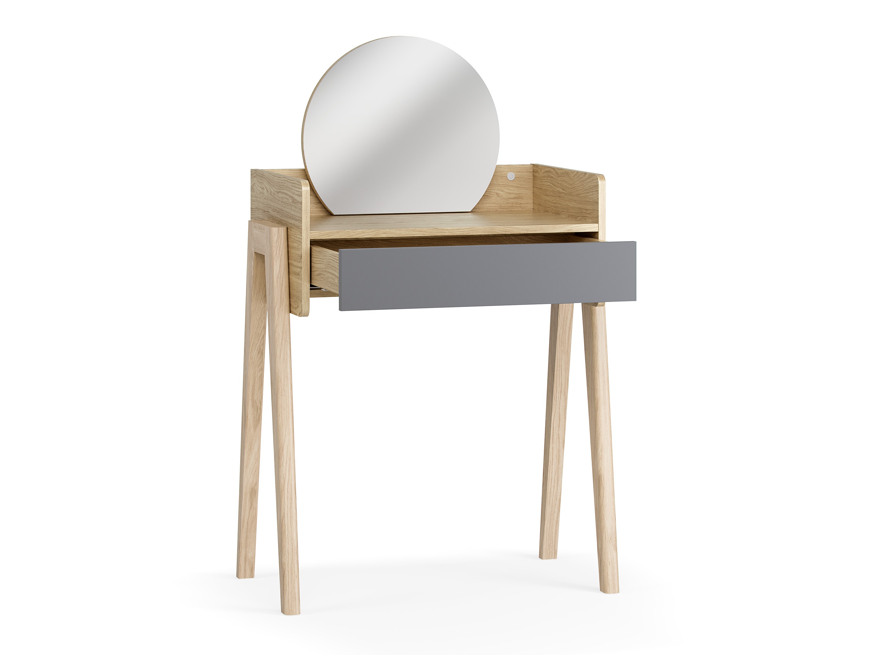 Toaletni stolić Velrome 100 (Hrast + Grafit)