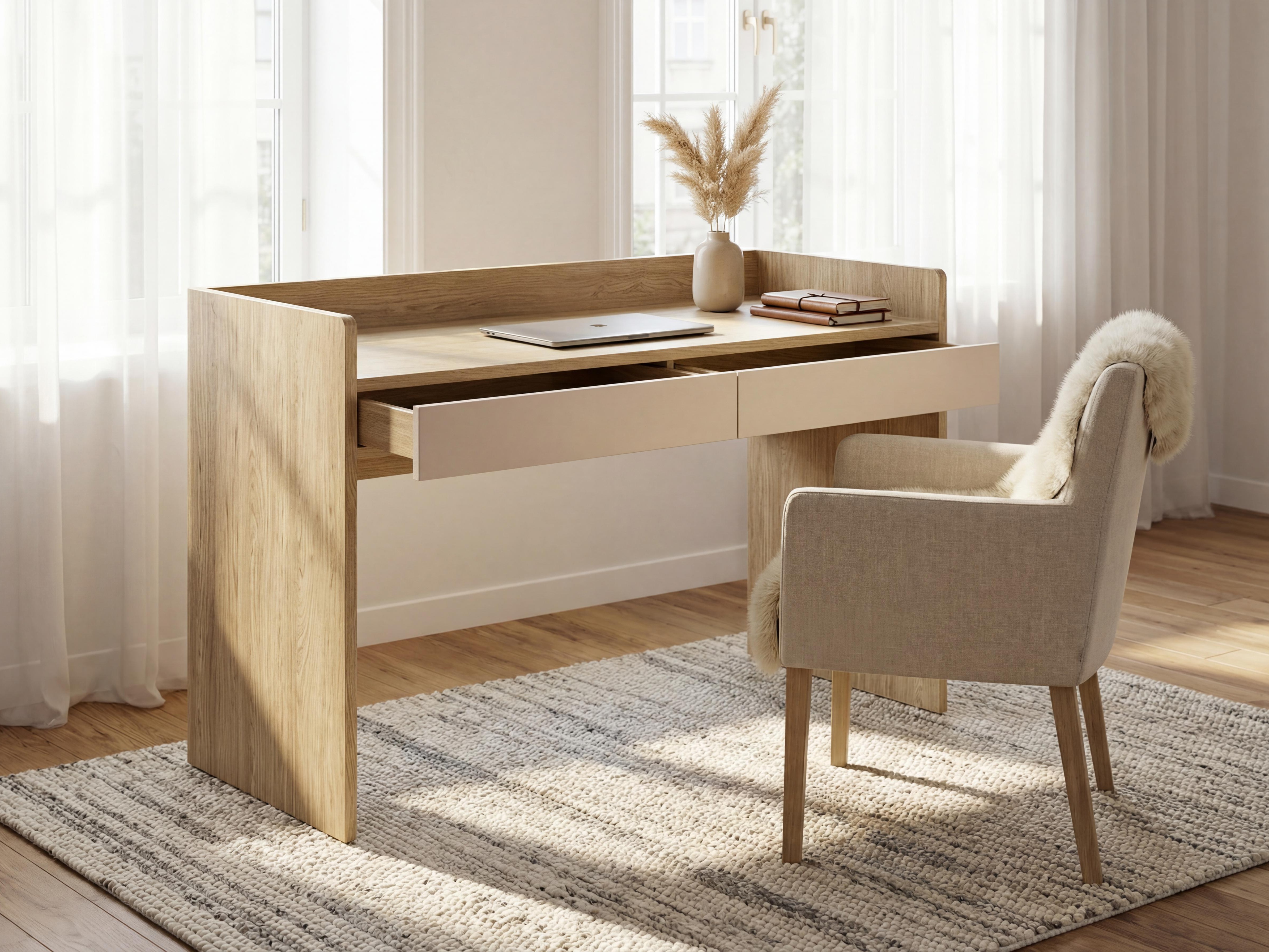 Uredski stol Velrome 101 (Hrast + Bež)