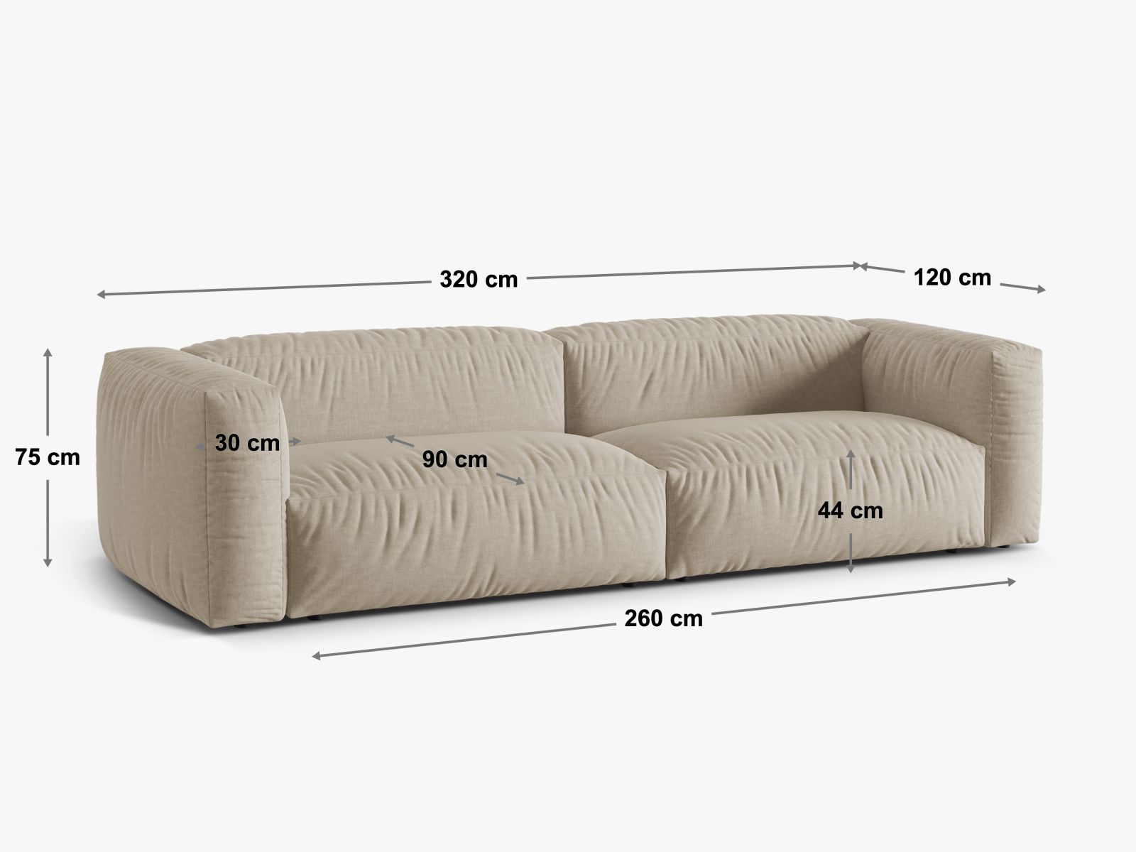 Modularan kauč Sorcoro 115 (Tilia 86)