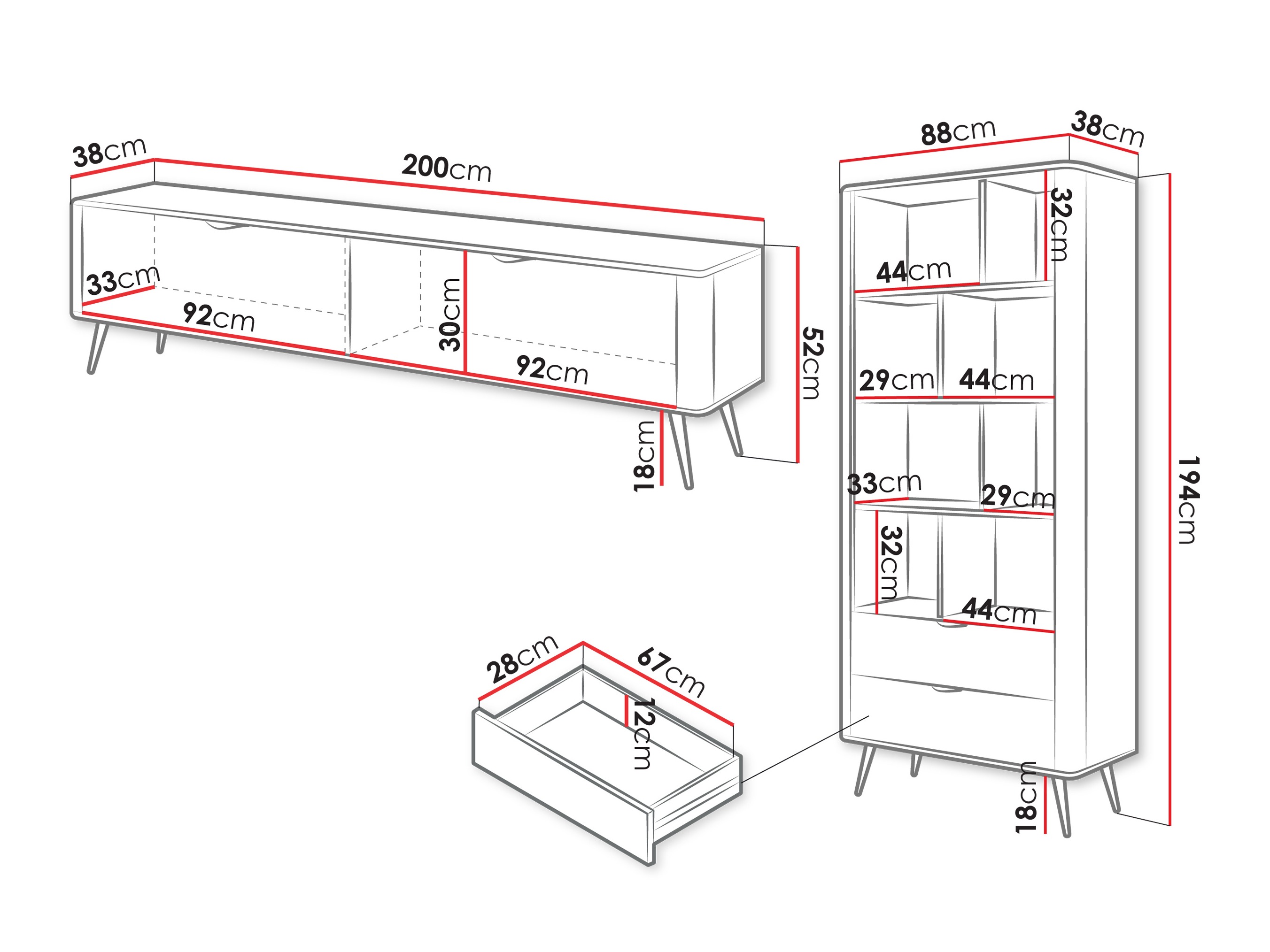 Set za dnevni boravak Ioca (Bež)