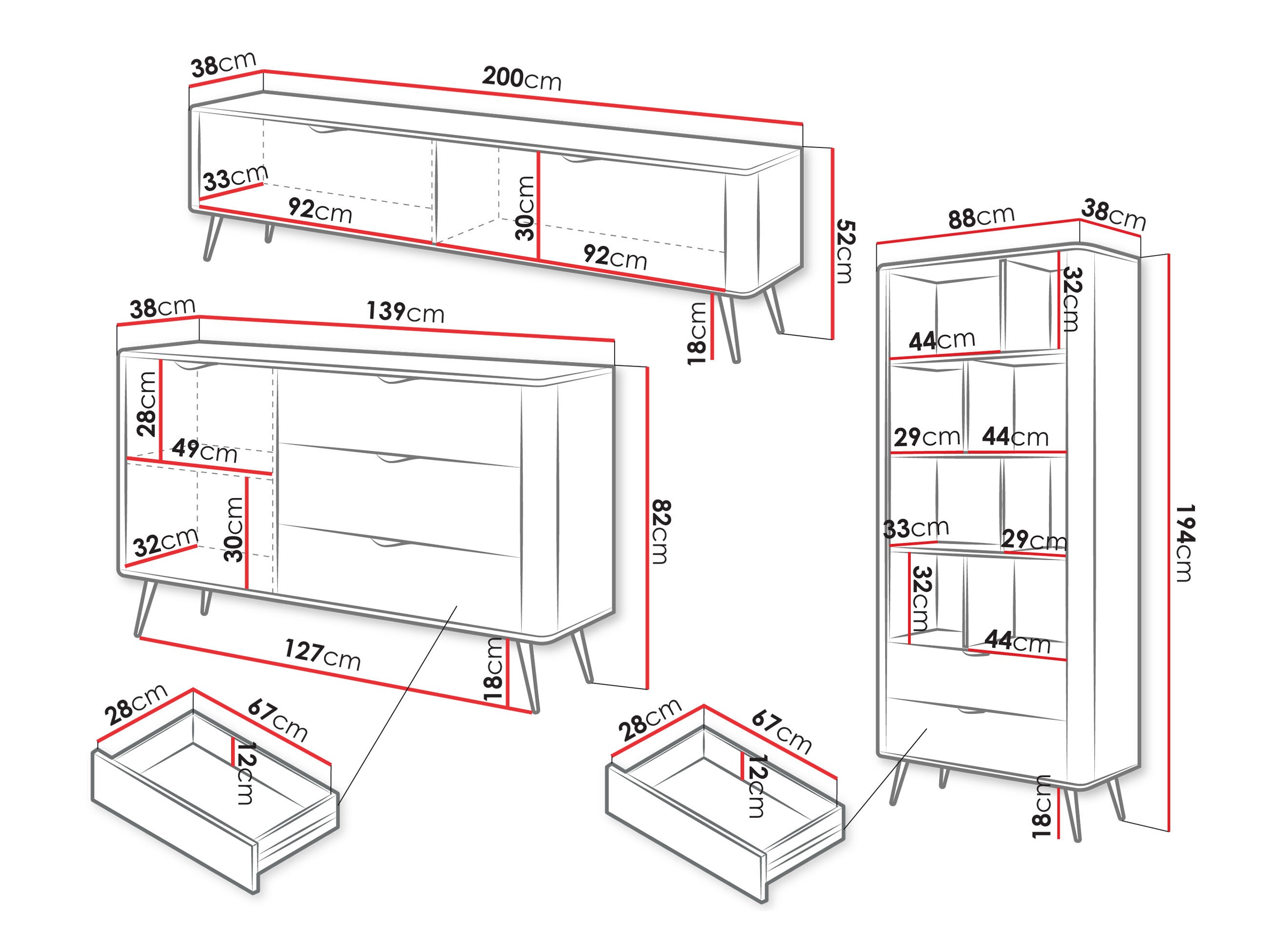 Set za dnevni boravak Ioca I (Bež)