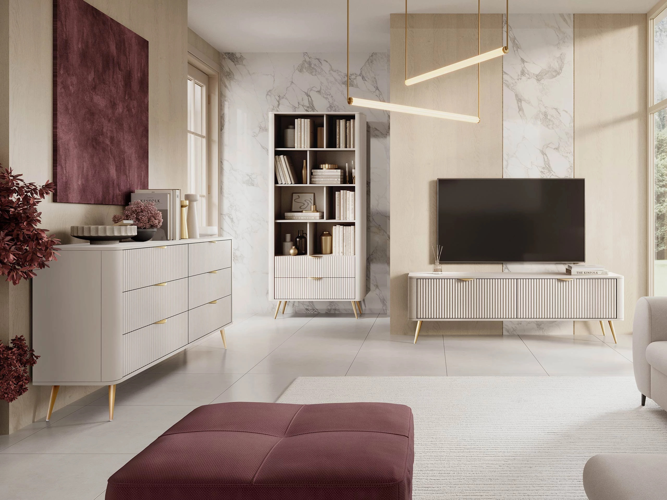 Set za dnevni boravak Lectum II (Bež)