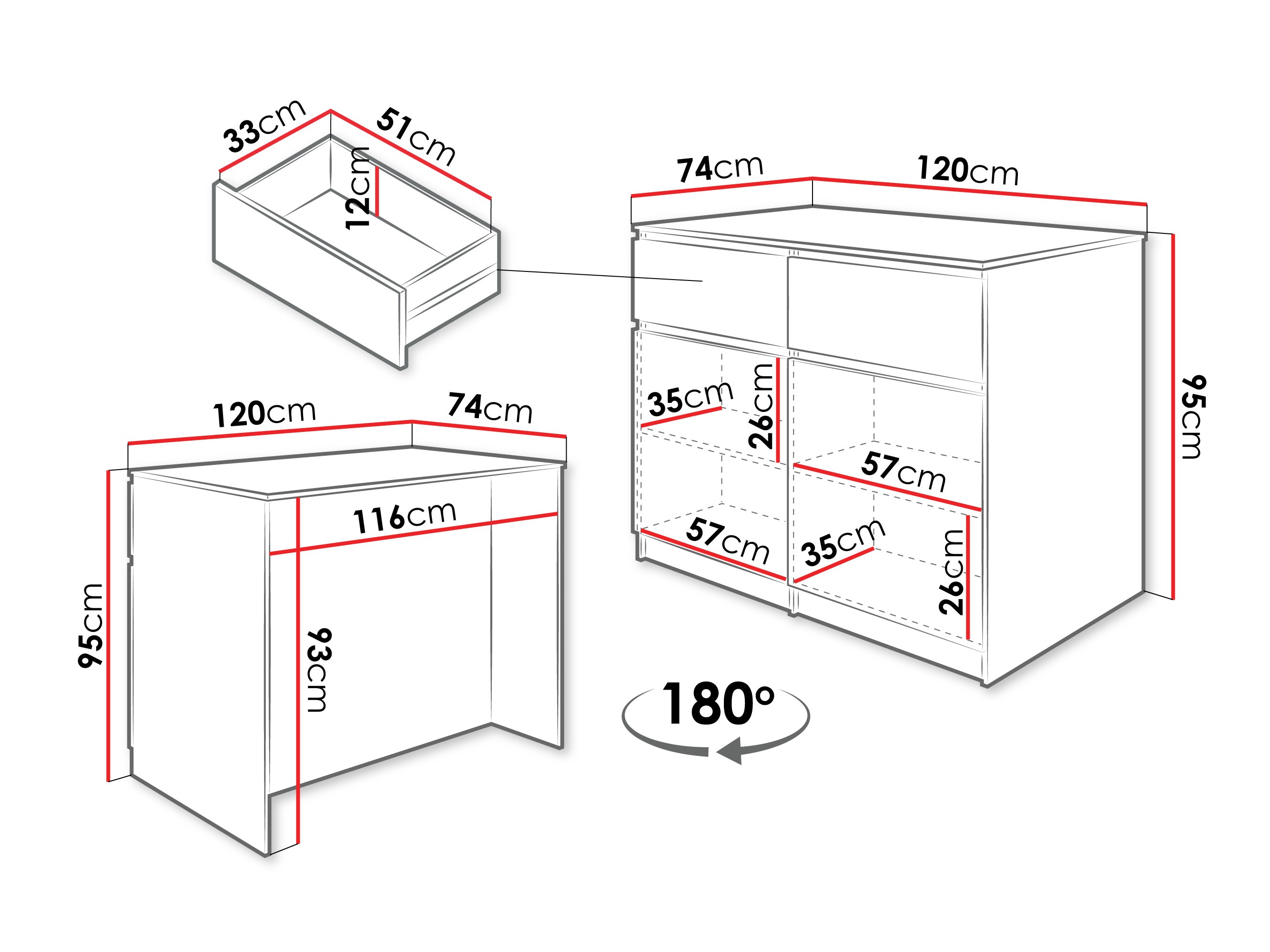 Kuhinjski otok Comfivo Cantal (Hrast)
