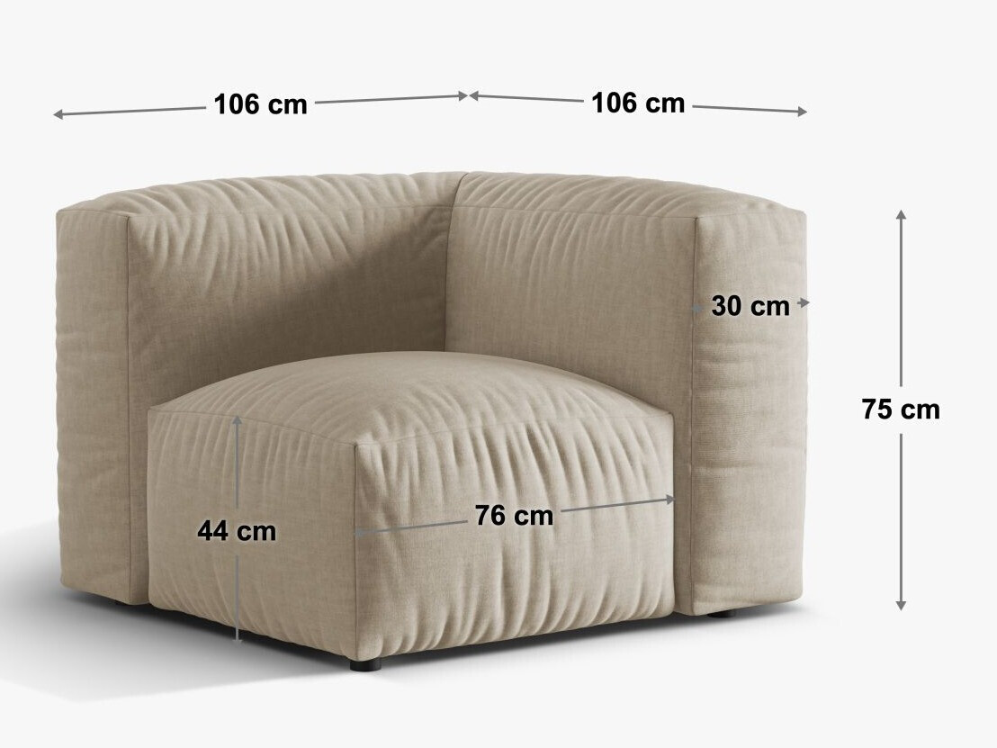 Modularna fotelja Sorcoro 110 (Monet Pearl)