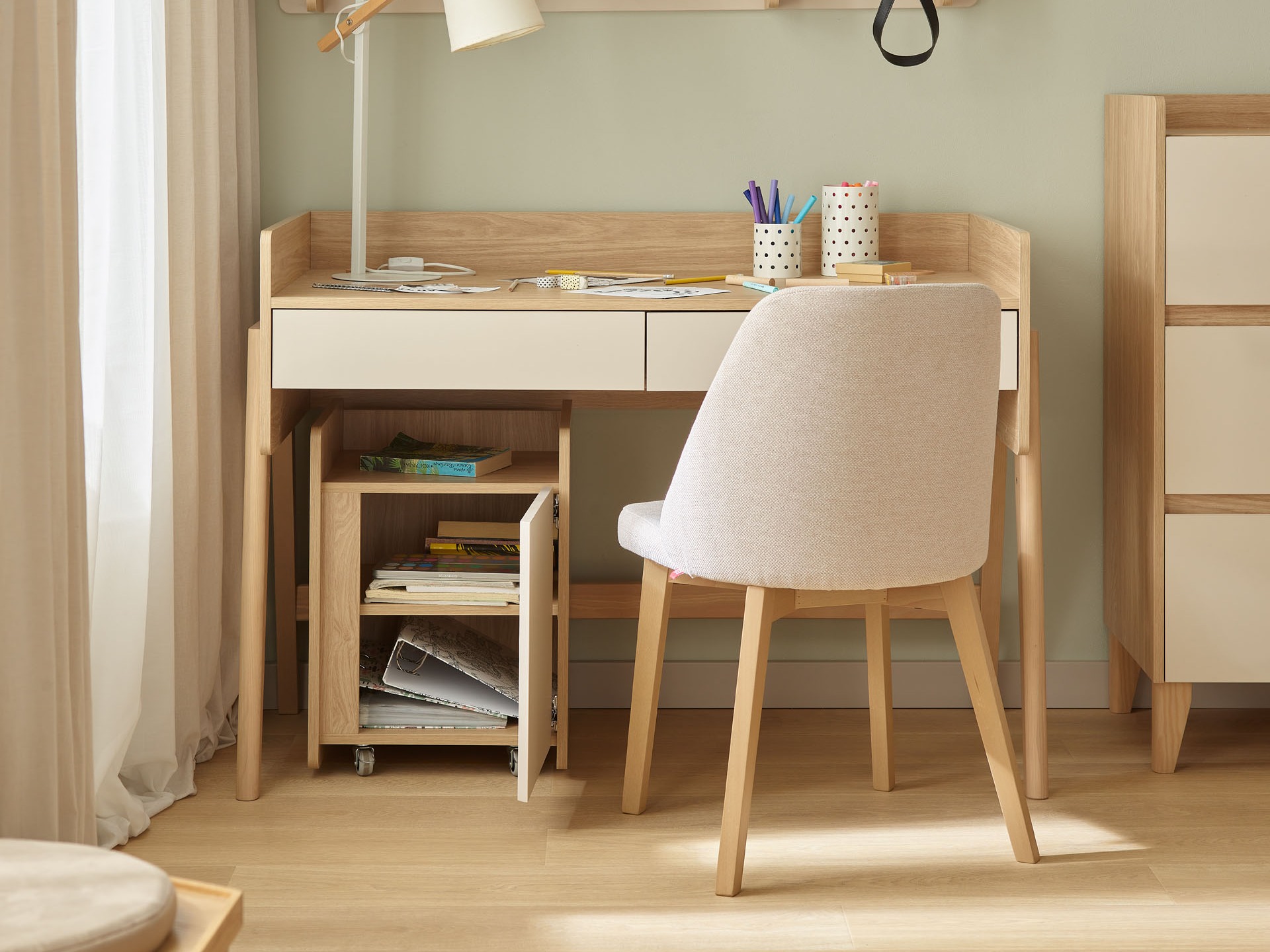 Ormarić Velrome 102 (Hrast + Bež)