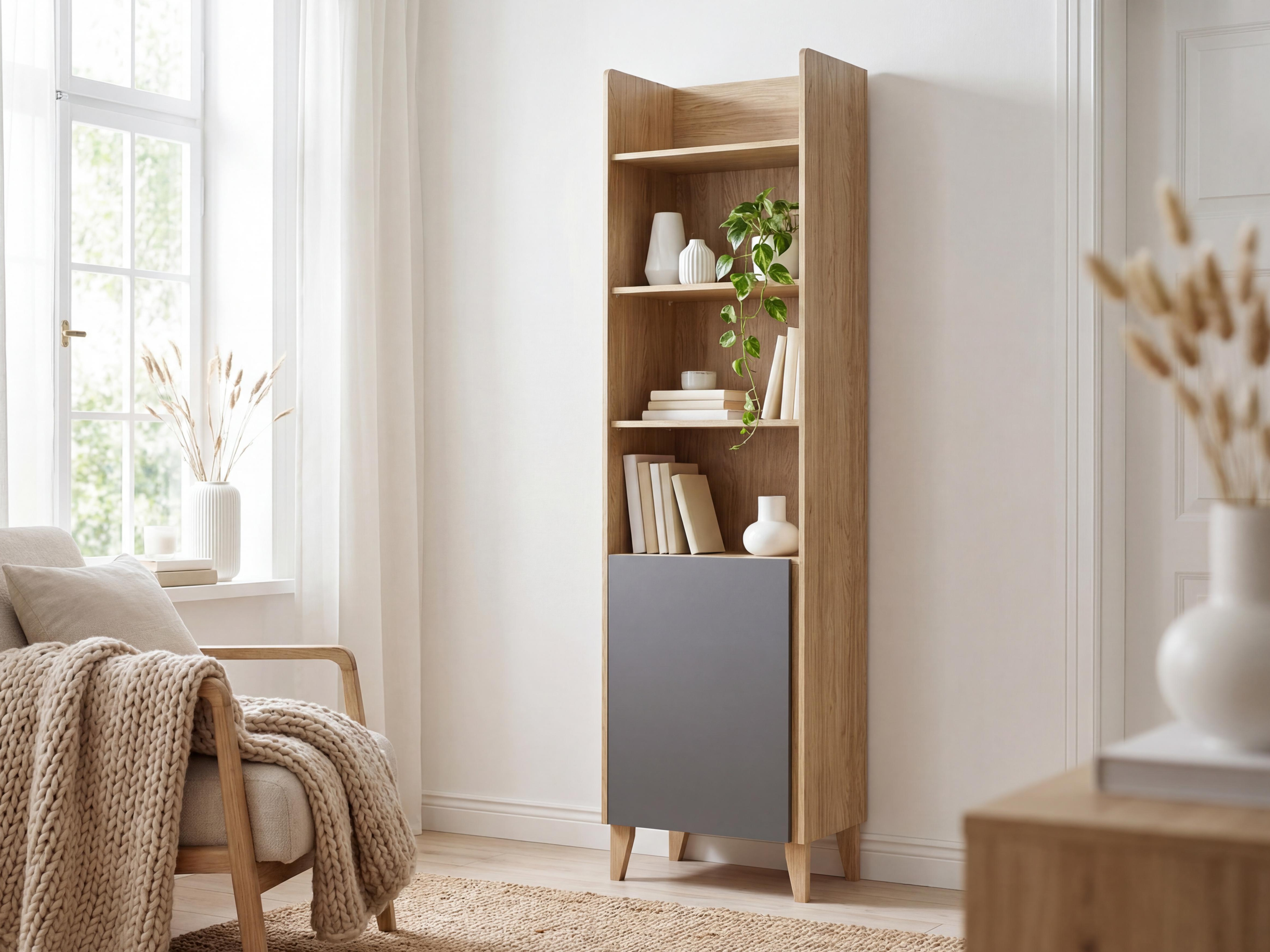 Polica Velrome 103 (Hrast + Grafit)