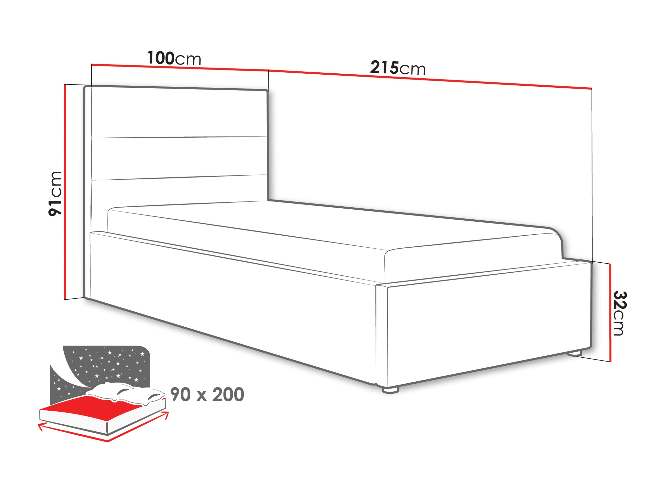 Krevet Comfivo Fabos II (Hlr 05)
